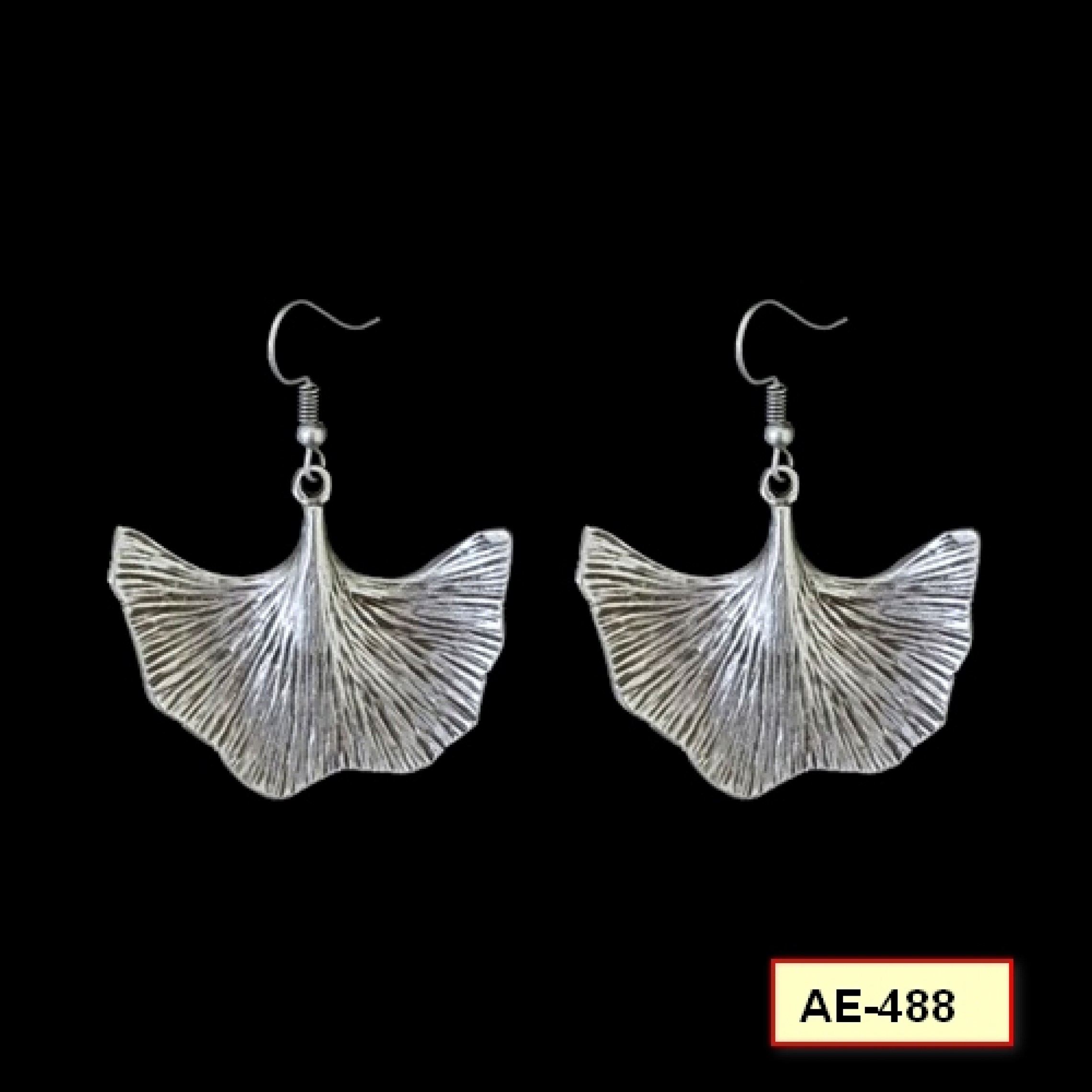 AE-488 - Silver Plated Zamac/Pewter Earrings