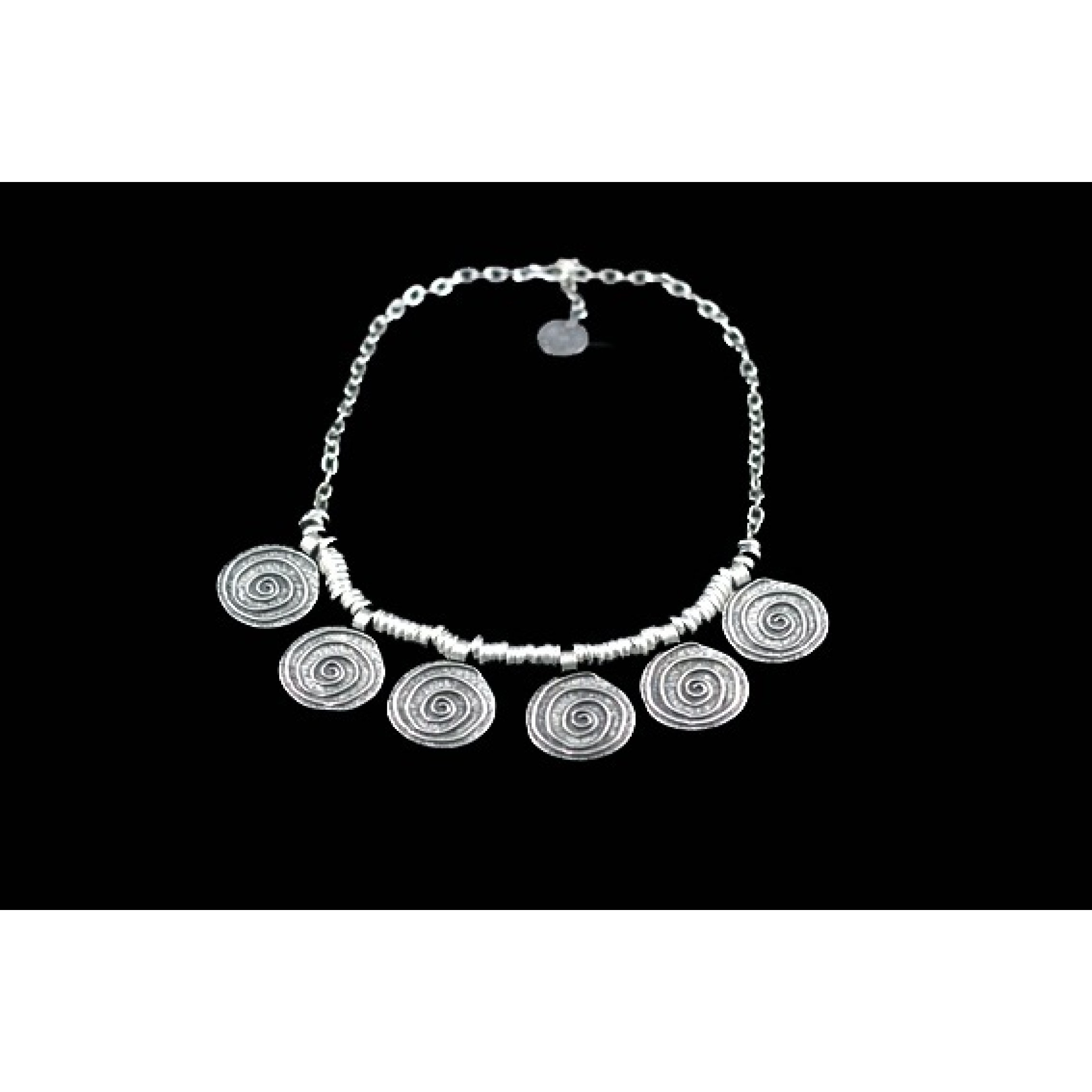 AN-001 - Silver Plated Zamac/Pewter Necklace