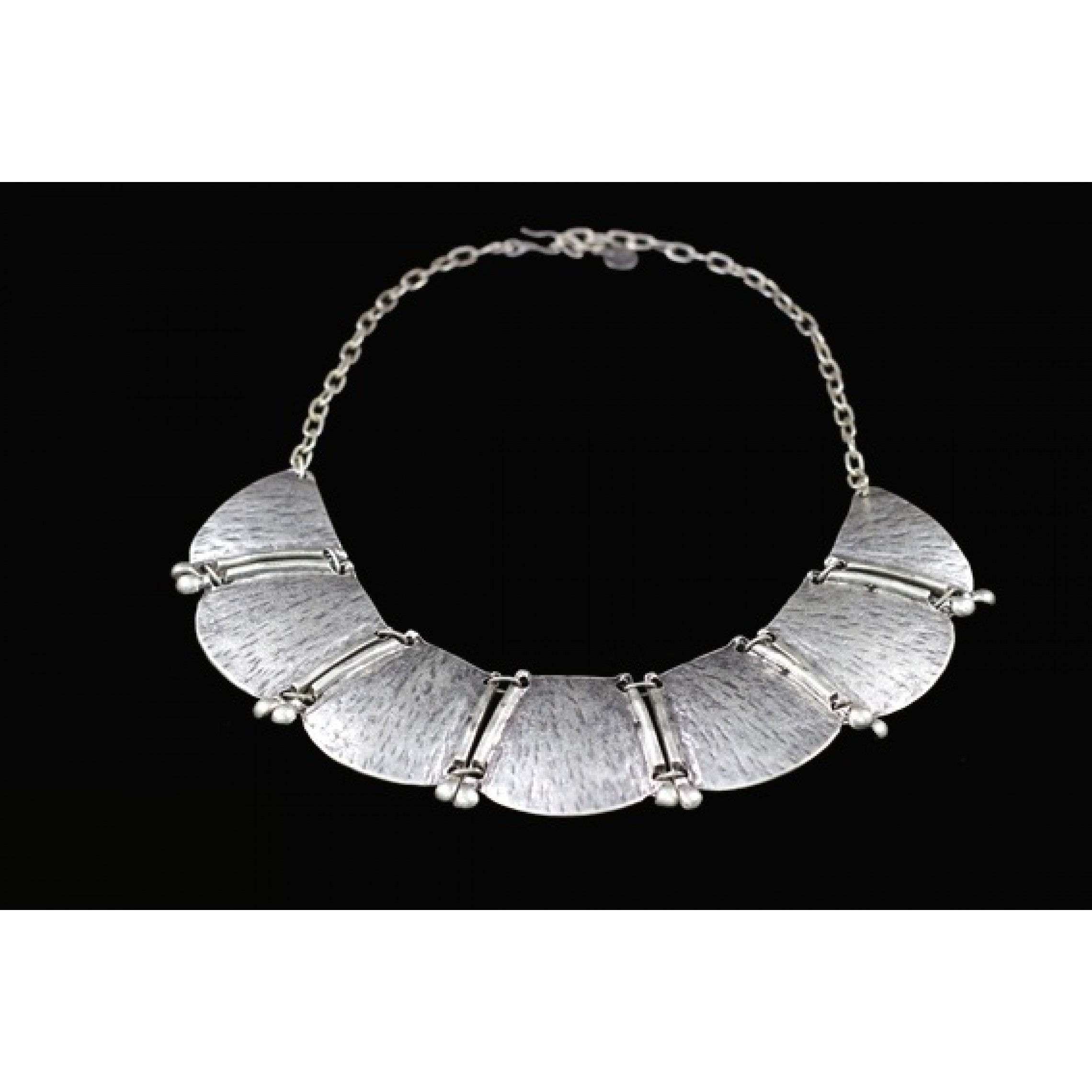 AN-013 - Silver Plated Zamac/Pewter Necklace