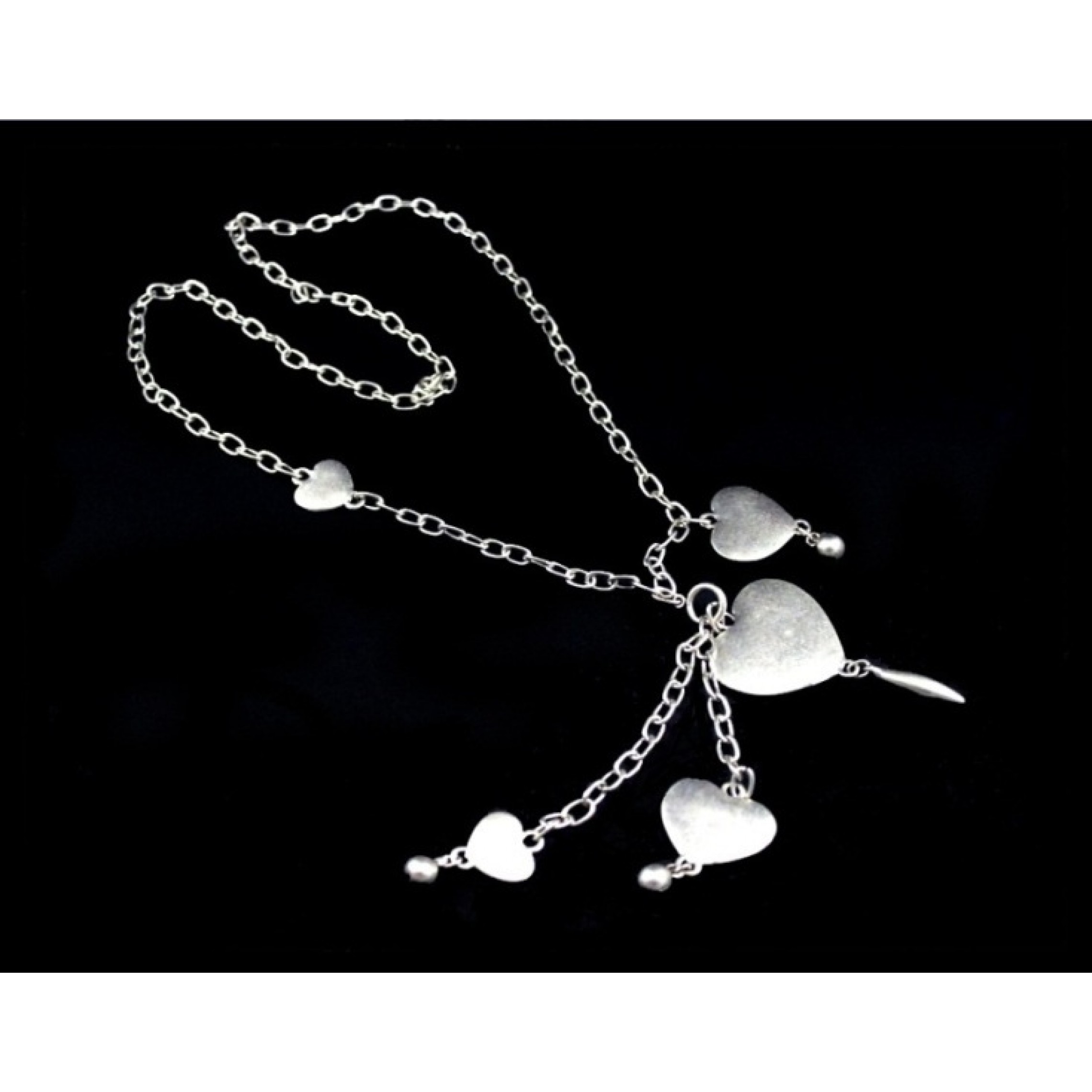 AN-021 - Silver Plated Zamac/Pewter Necklace