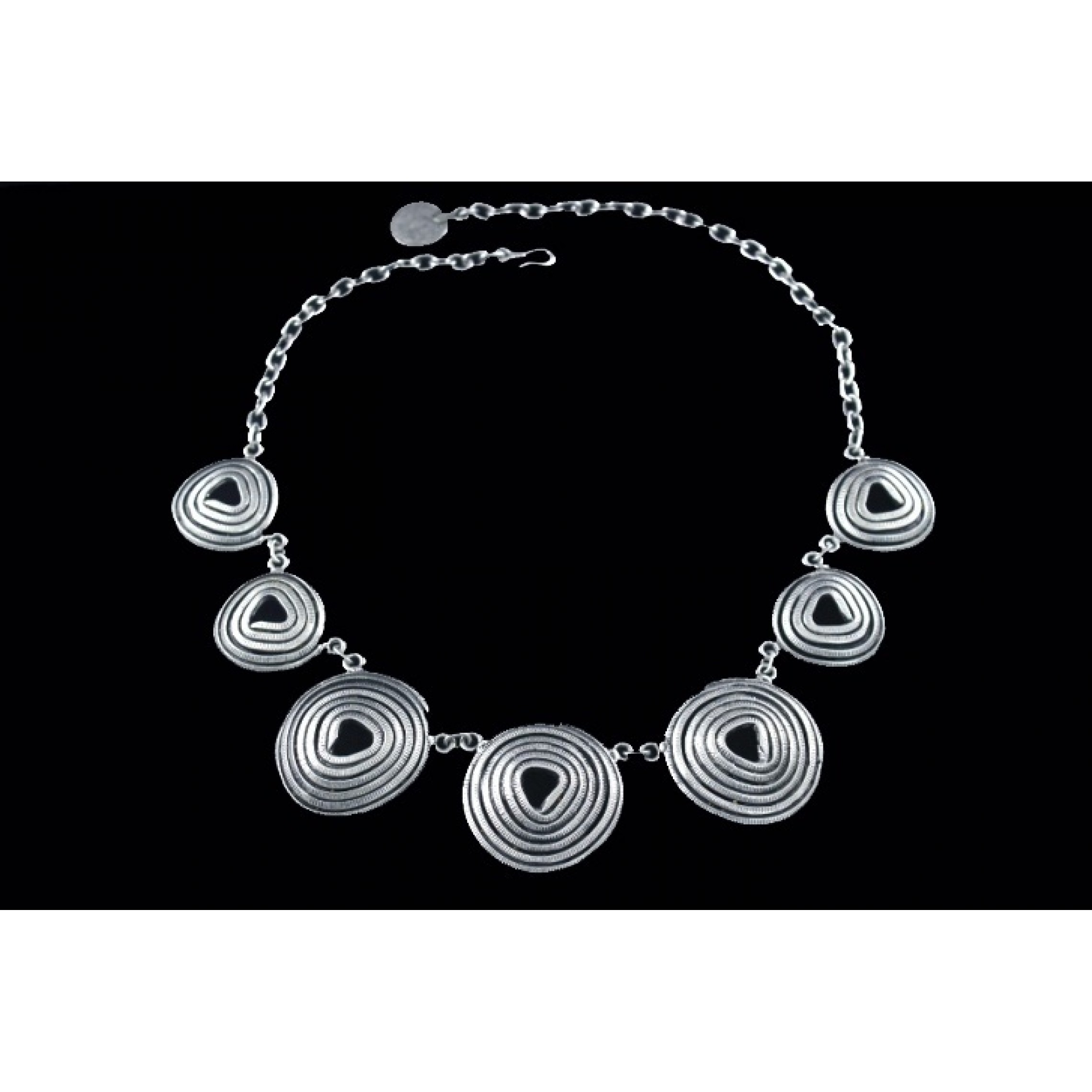 AN-044 - Silver Plated Zamac/Pewter Necklace