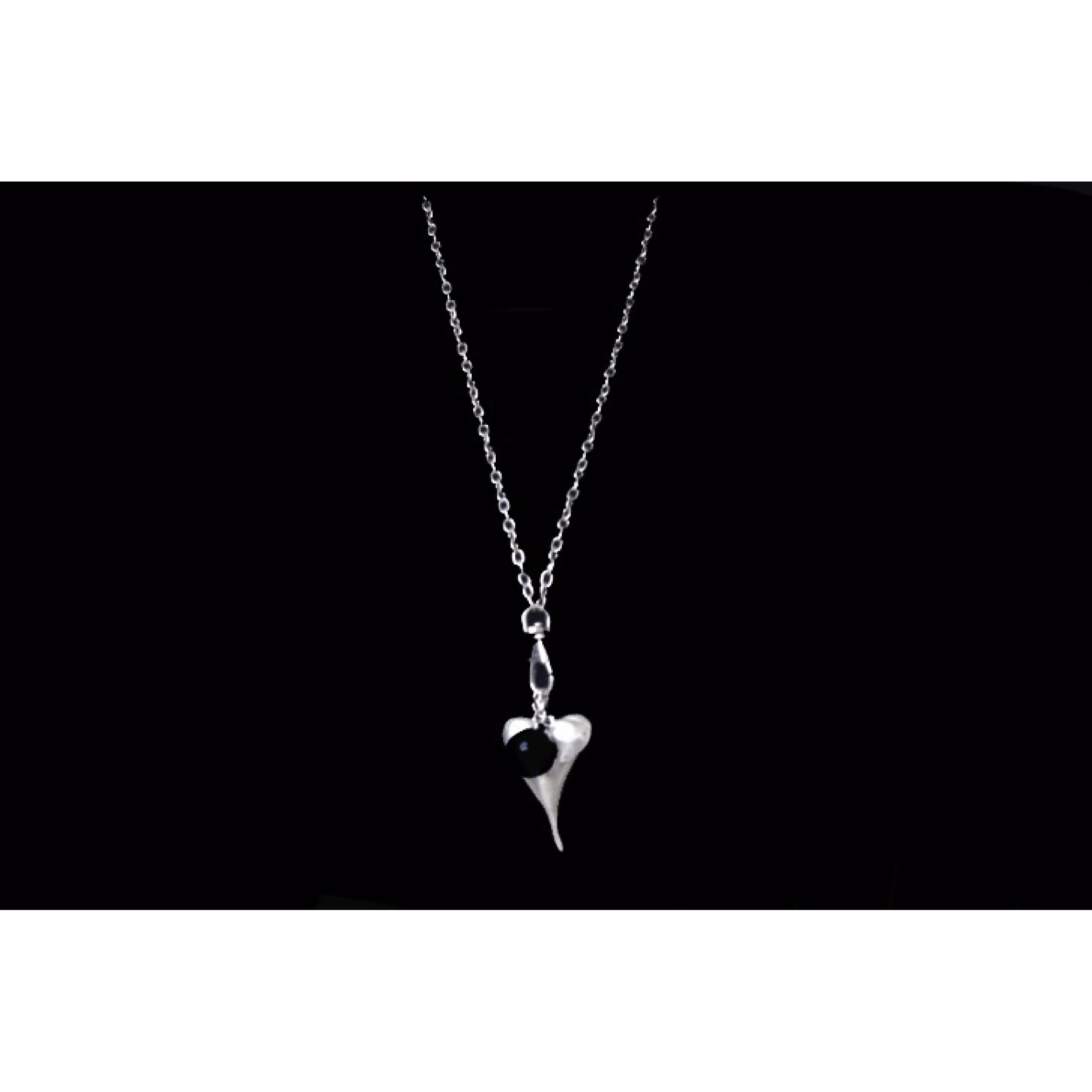 AN-055 - Silver Plated Zamac/Pewter Necklace