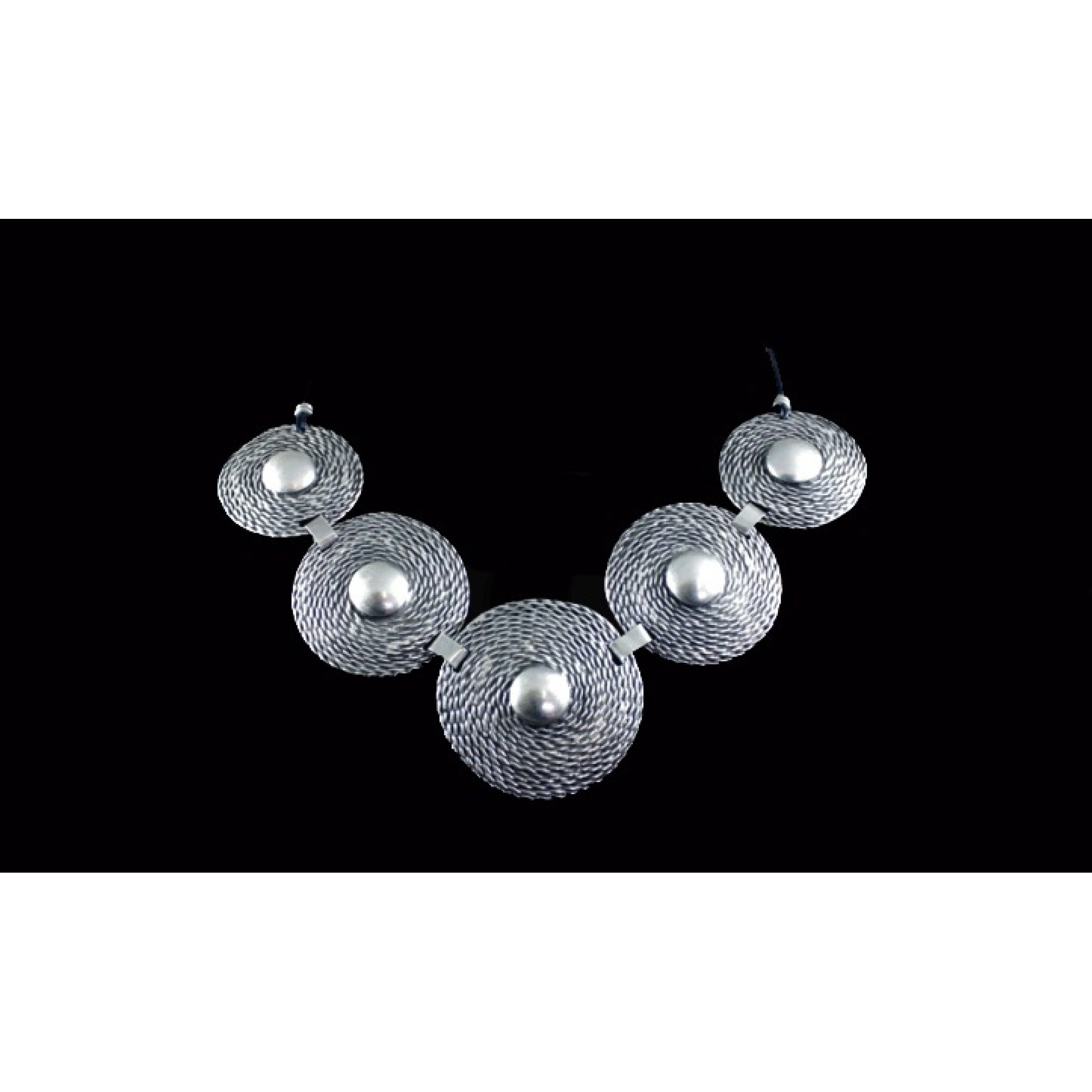 AN-058 - Silver Plated Zamac/Pewter Necklace