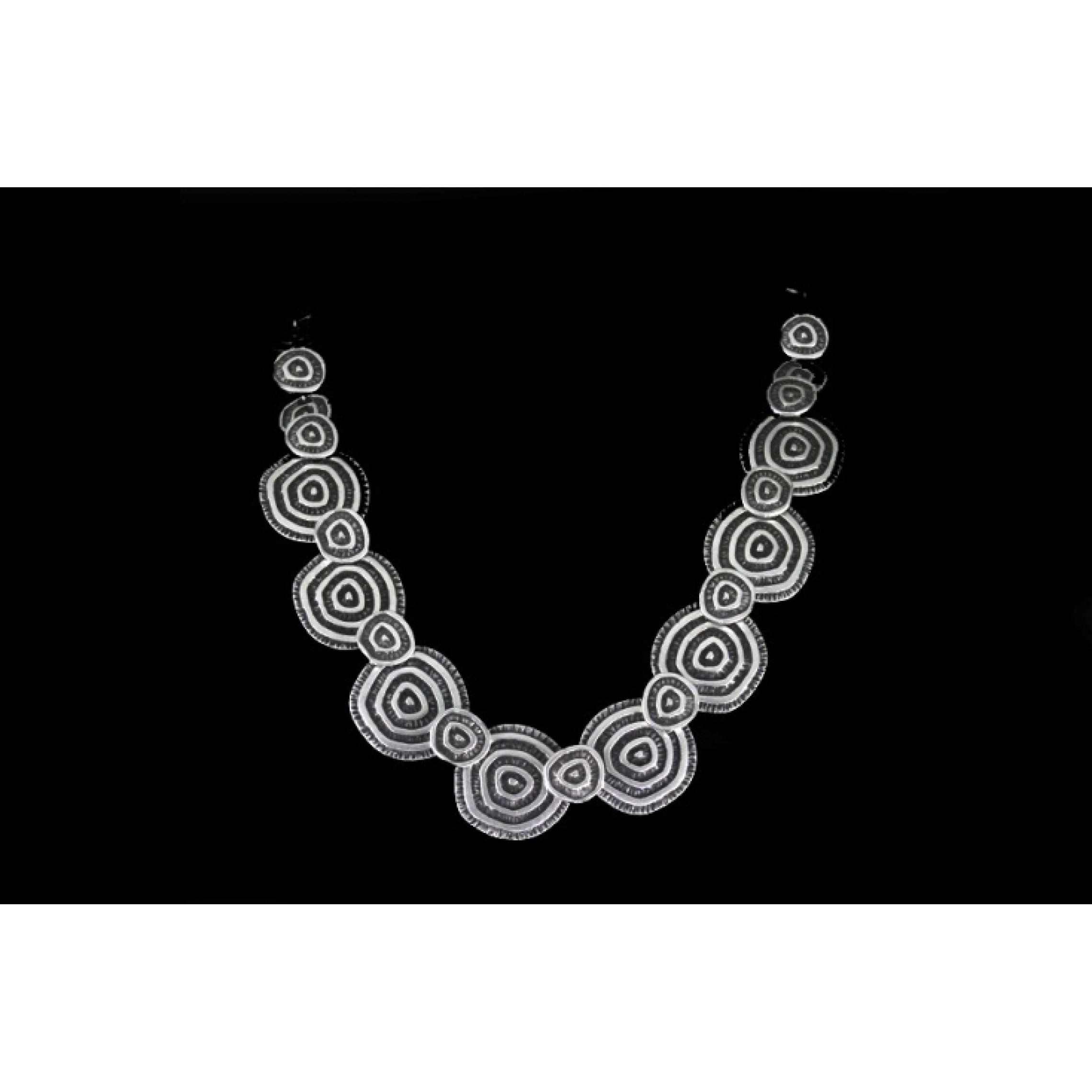 AN-064 - Silver Plated Zamac/Pewter Necklace
