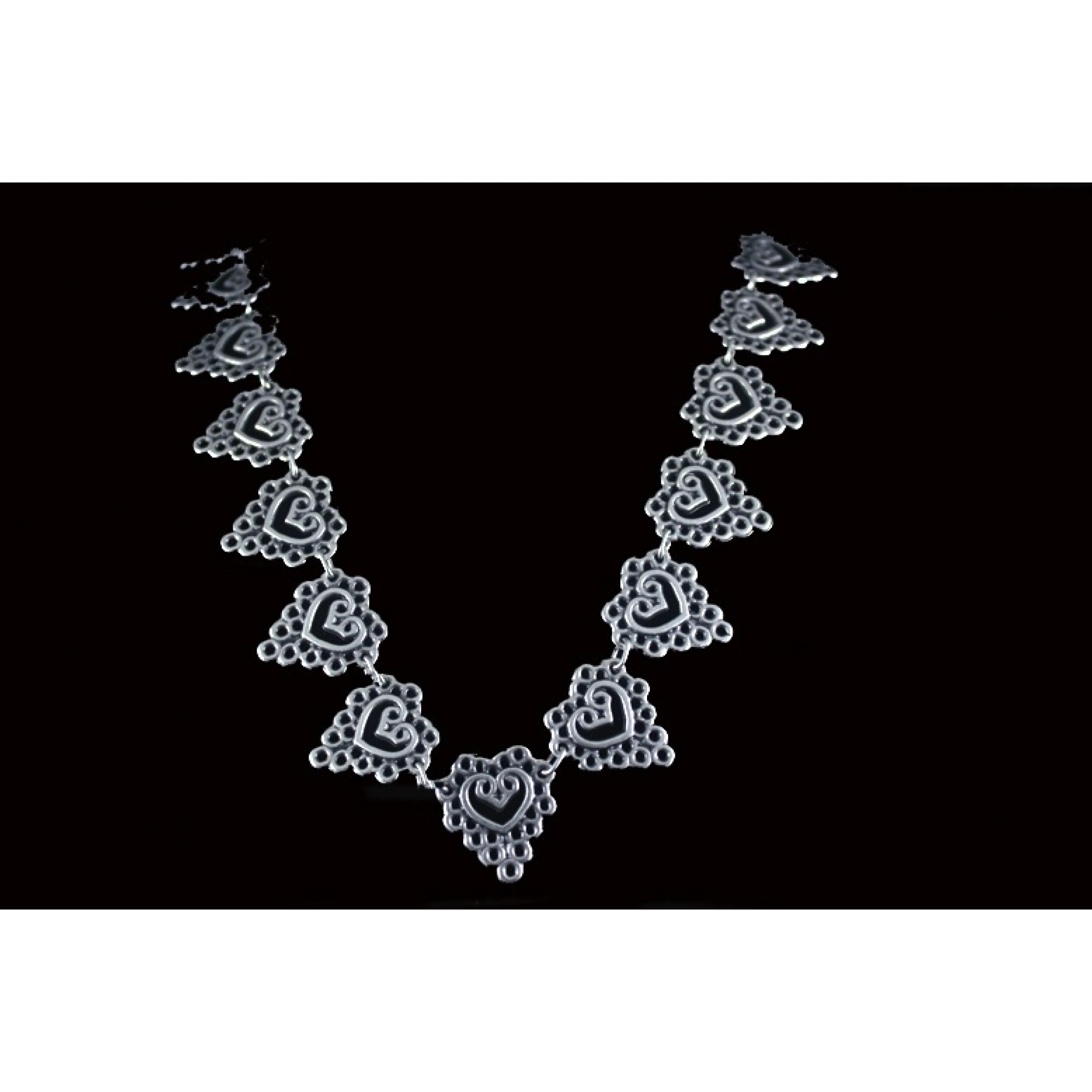 AN-082 - Silver Plated Zamac/Pewter Necklace