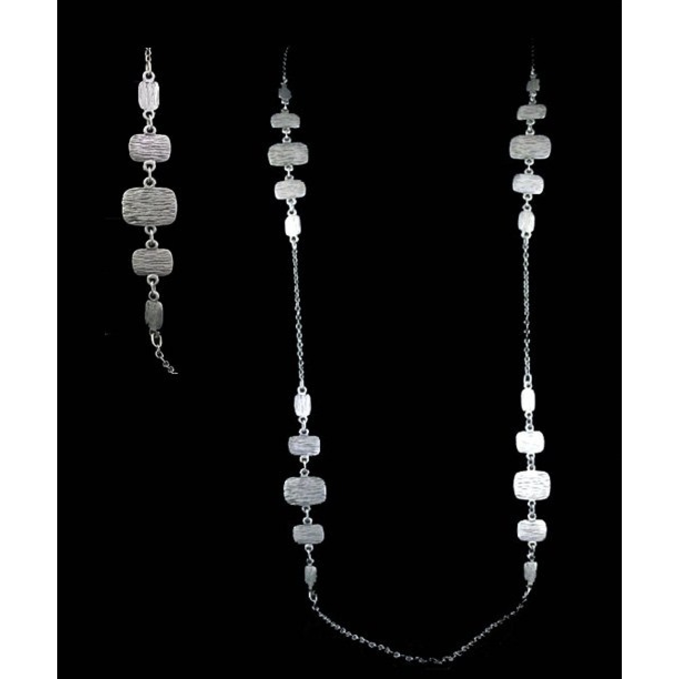 AN-192 - Silver Plated Zamac/Pewter Necklace