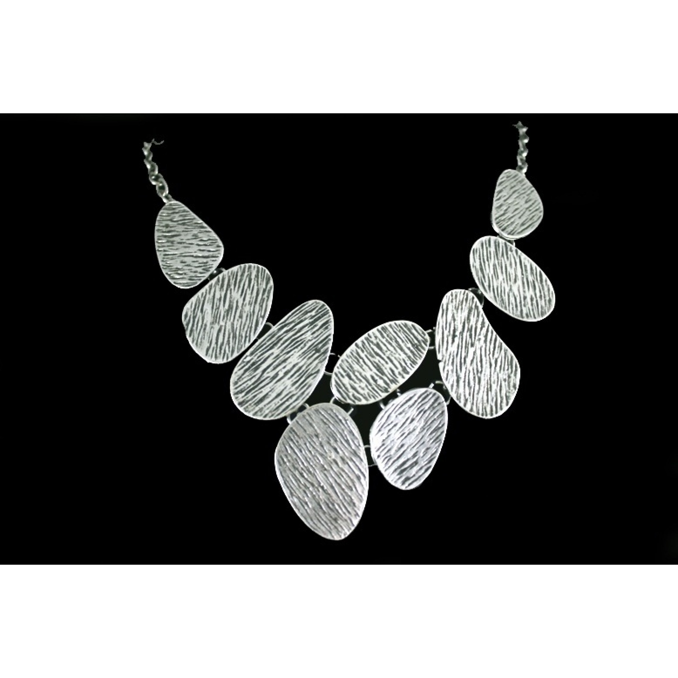 AN-205 - Silver Plated Zamac/Pewter Necklace