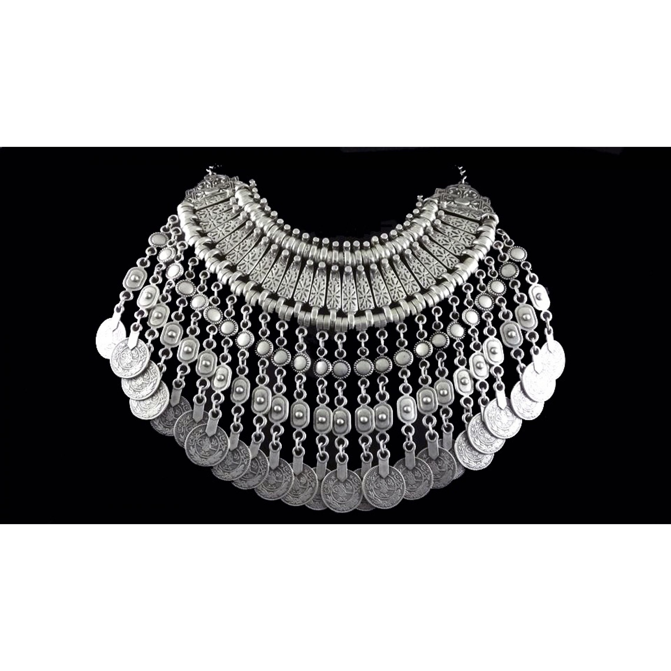 AN-244 - Silver Plated Zamac/Pewter Necklace