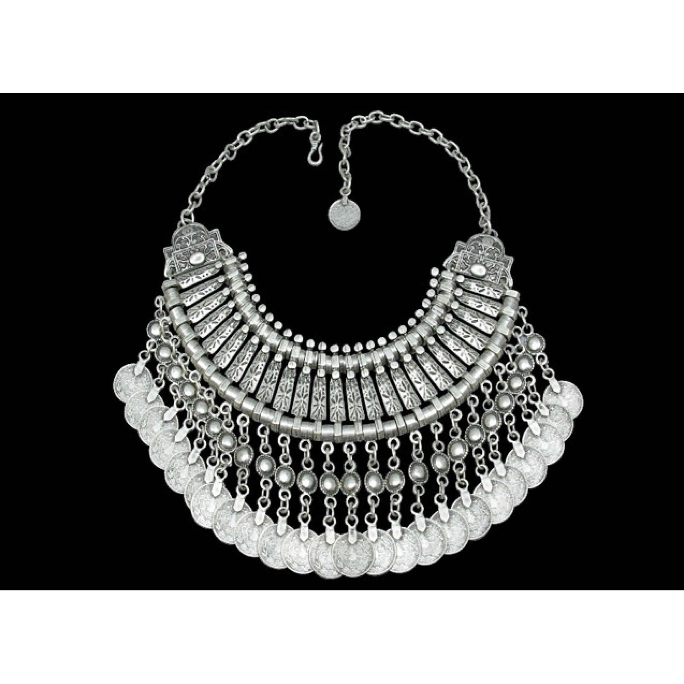 AN-245 - Silver Plated Zamac/Pewter Necklace