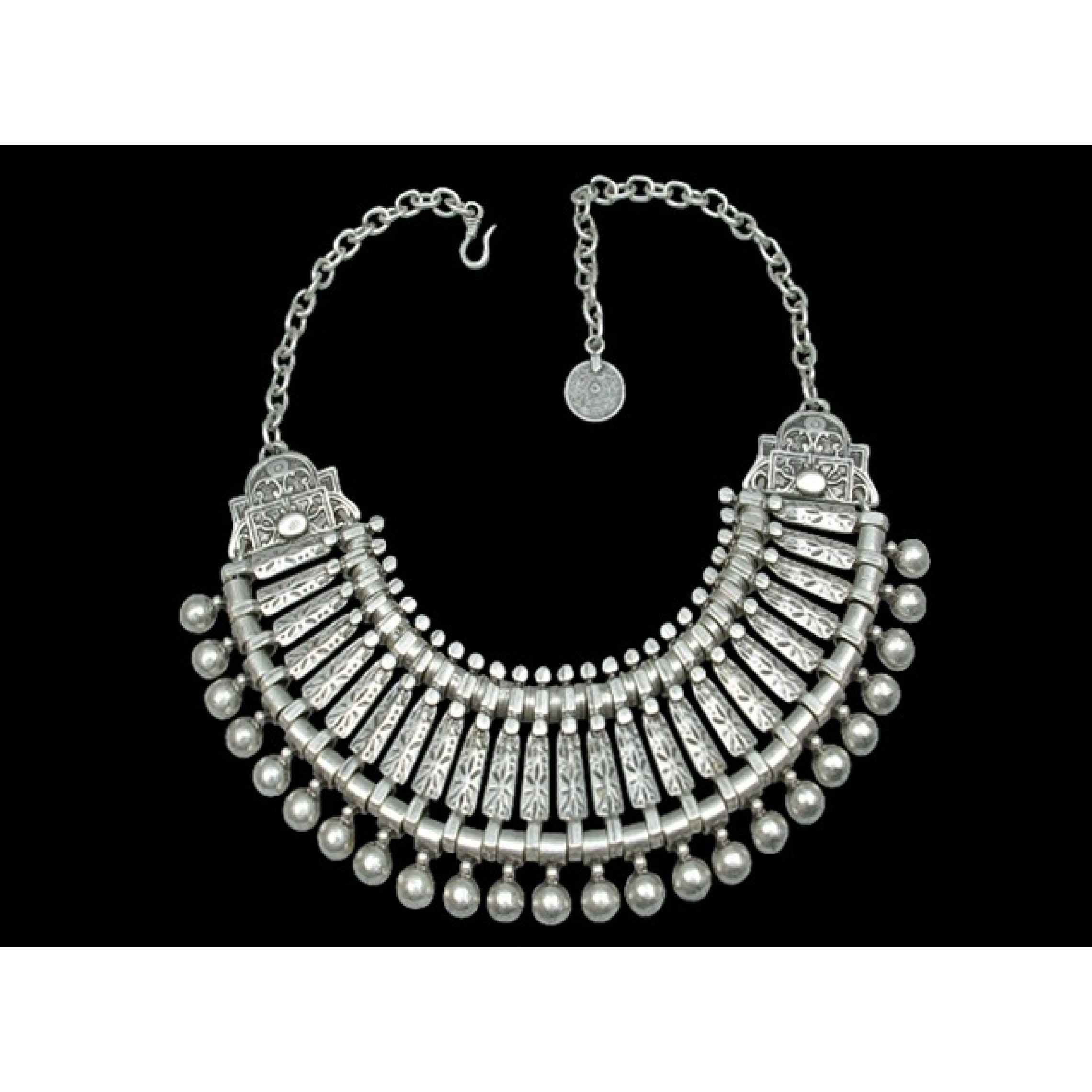 AN-247 - Silver Plated Zamac/Pewter Necklace