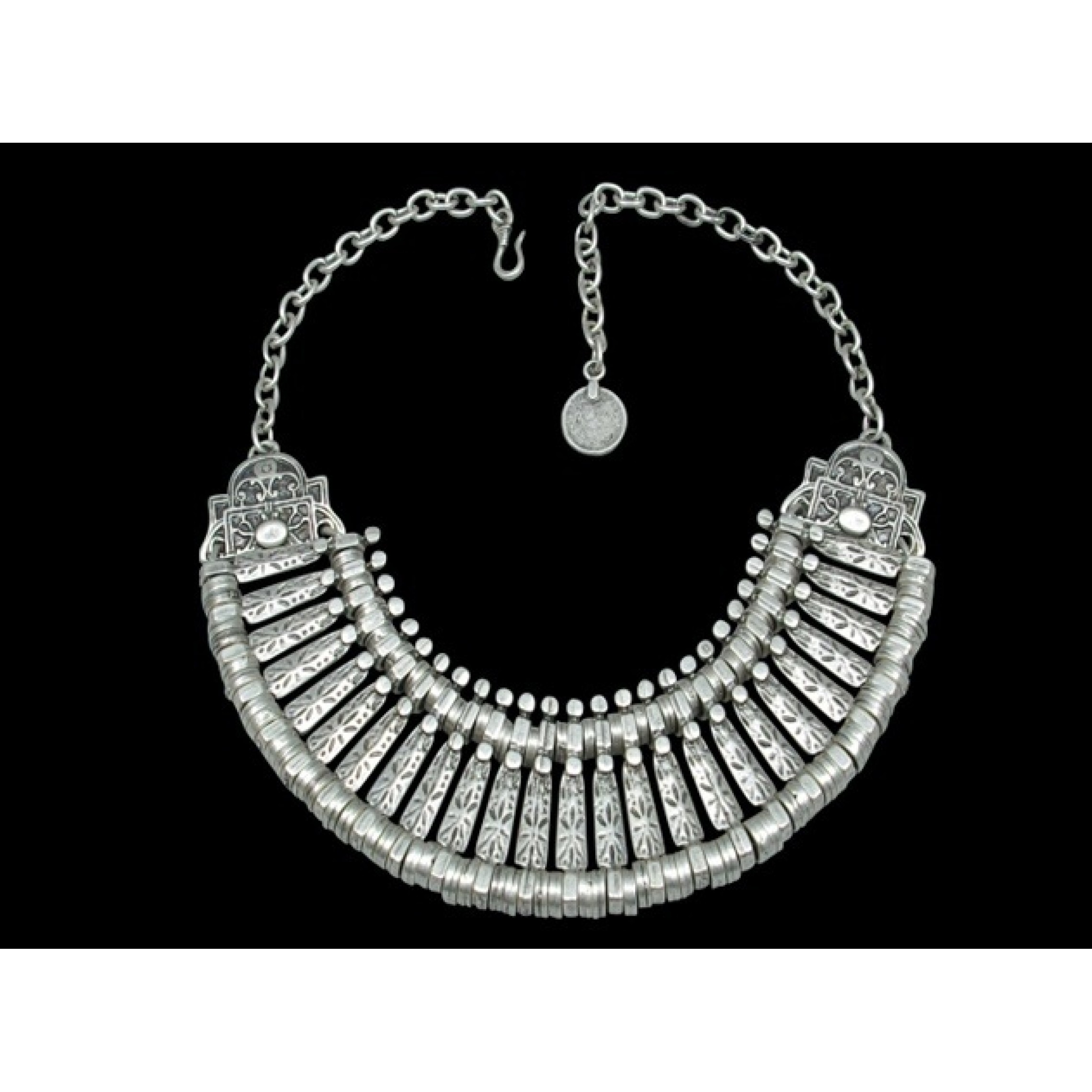 AN-248 - Silver Plated Zamac/Pewter Necklace