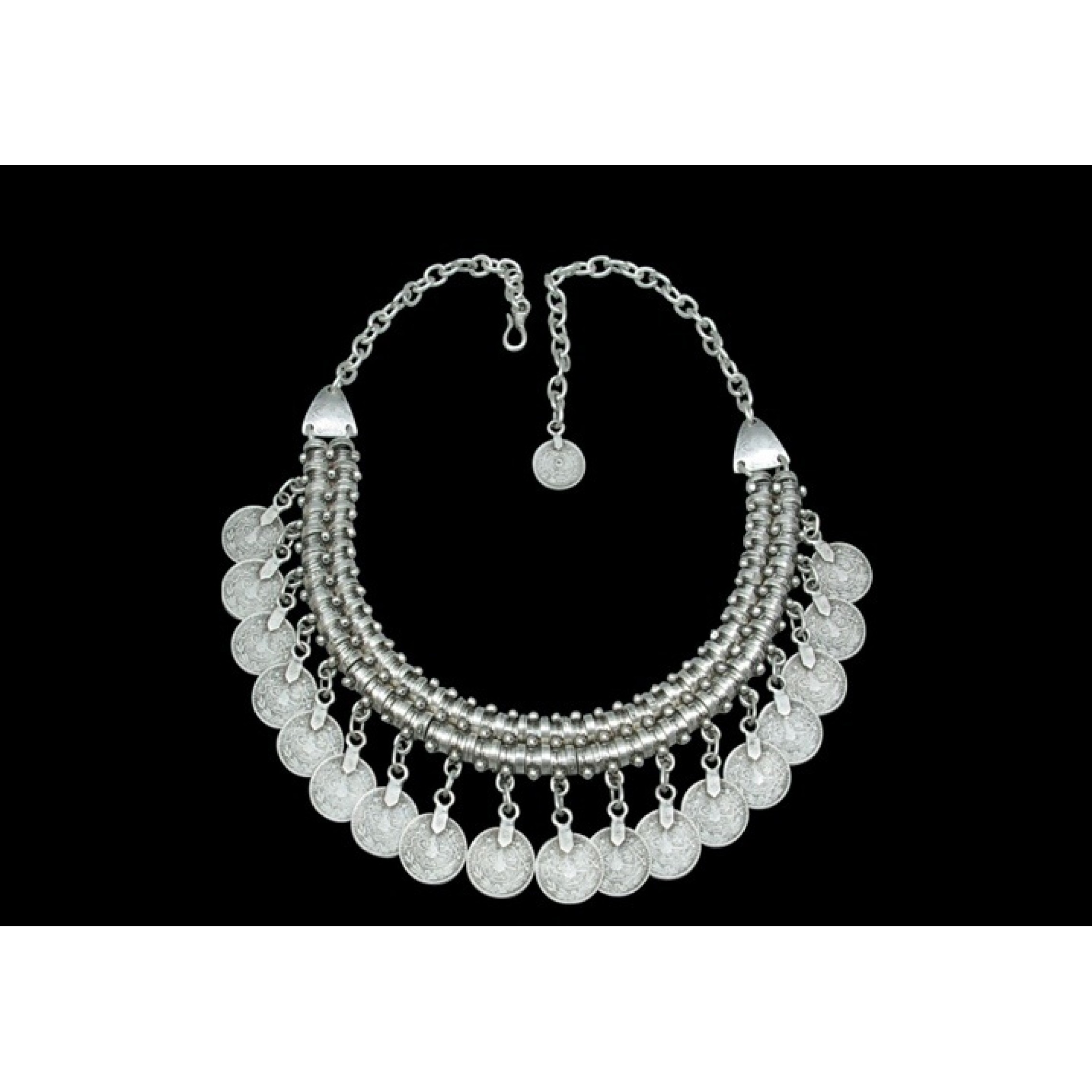 AN-250 - Silver Plated Zamac/Pewter Necklace