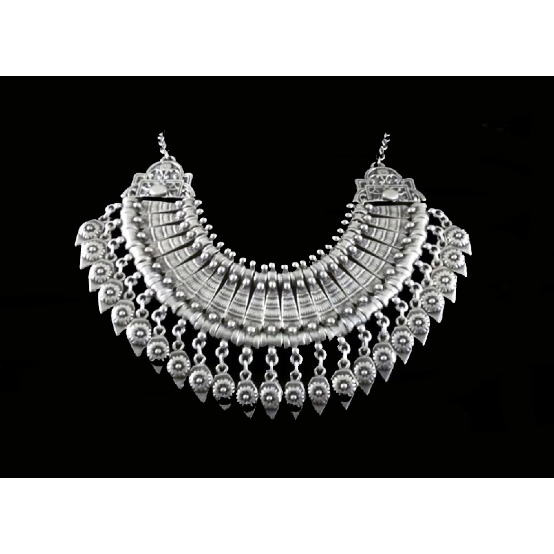 AN-264 - Silver Plated Zamac/Pewter Necklace