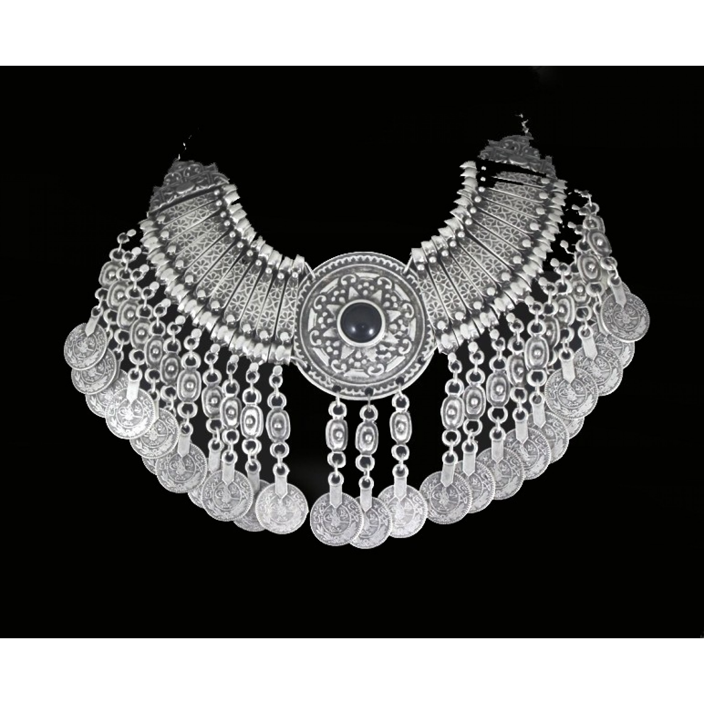 AN-269 - Silver Plated Zamac/Pewter Necklace