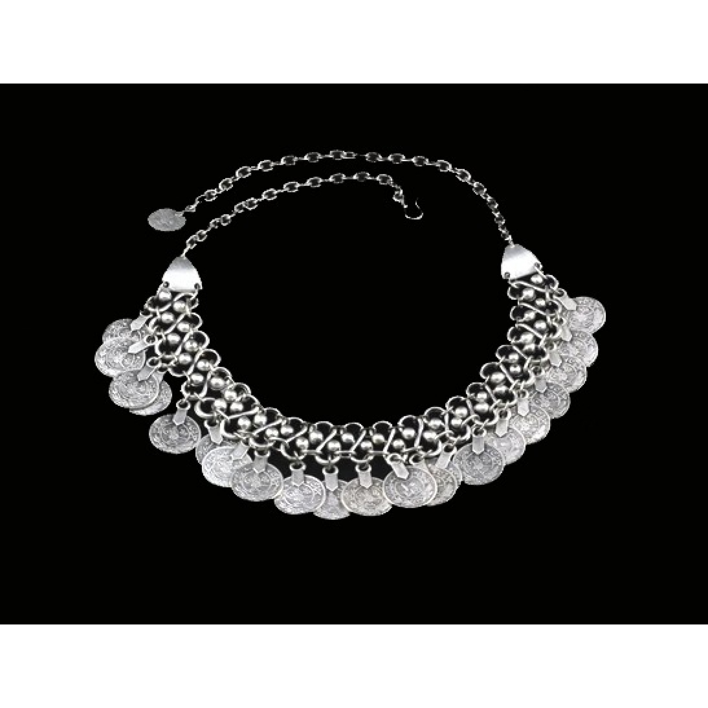 AN-273 - Silver Plated Zamac/Pewter Necklace