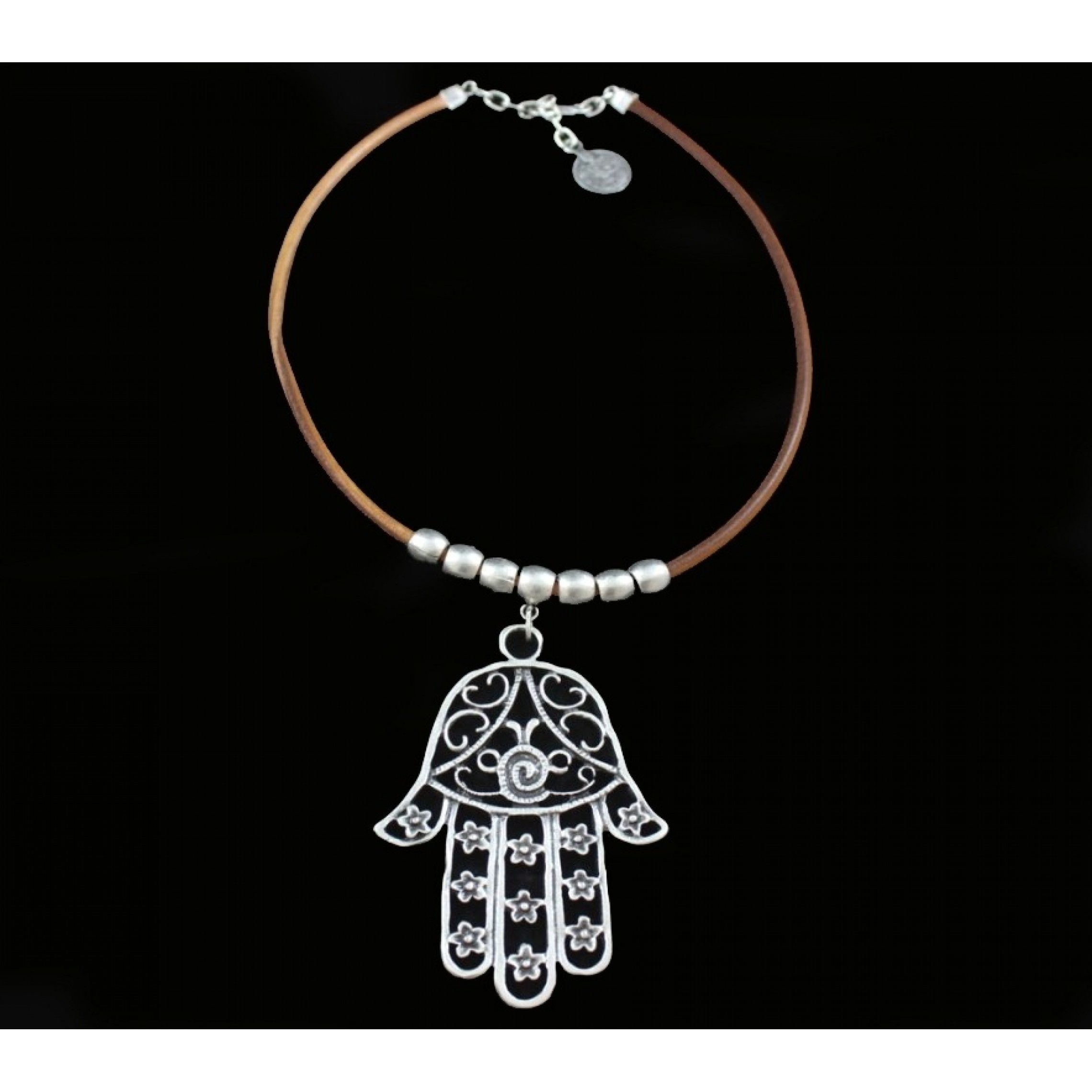 AN-300 - Silver Plated Zamac/Pewter Necklace