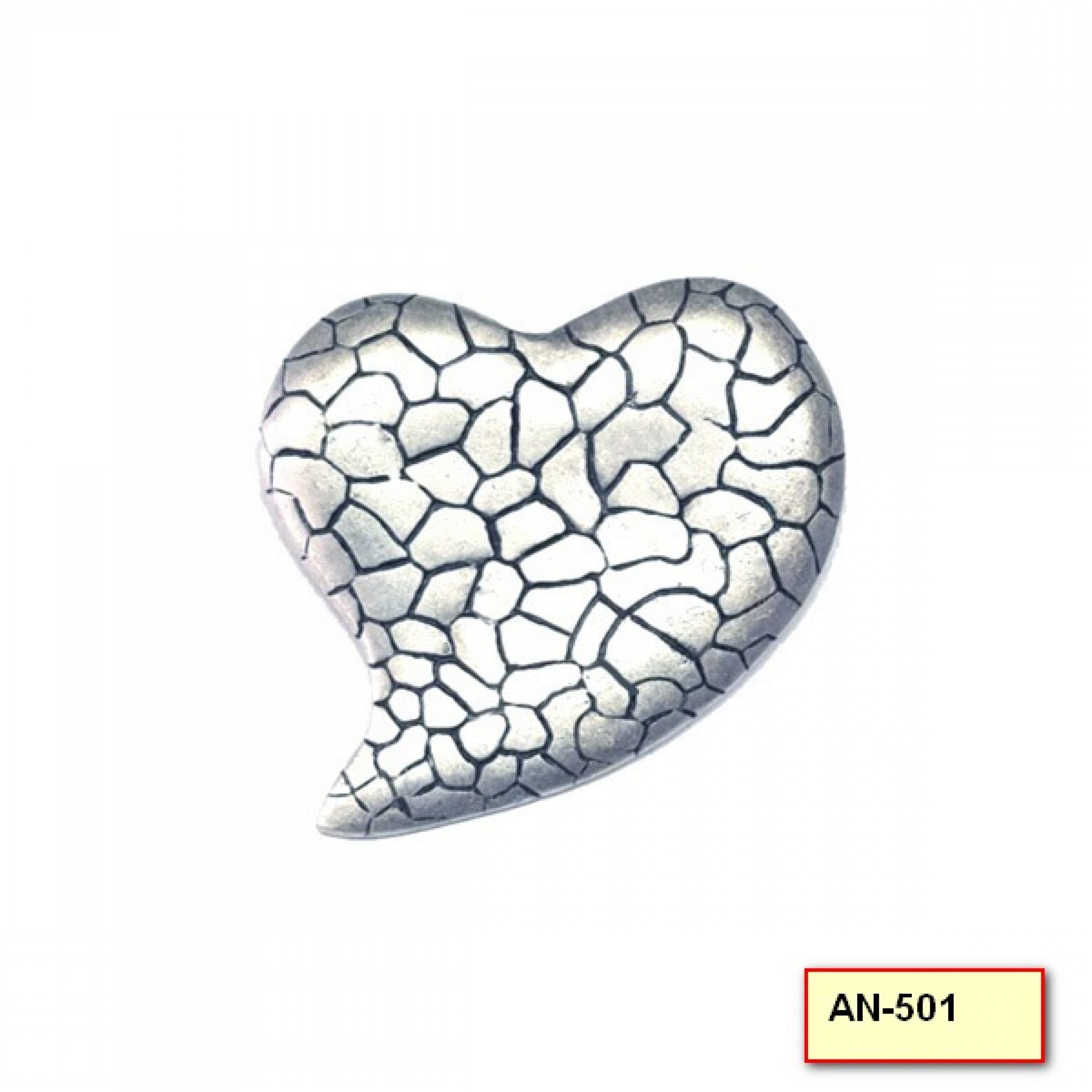 AN-501 - Silver Plated Zamac/Pewter Pendant
