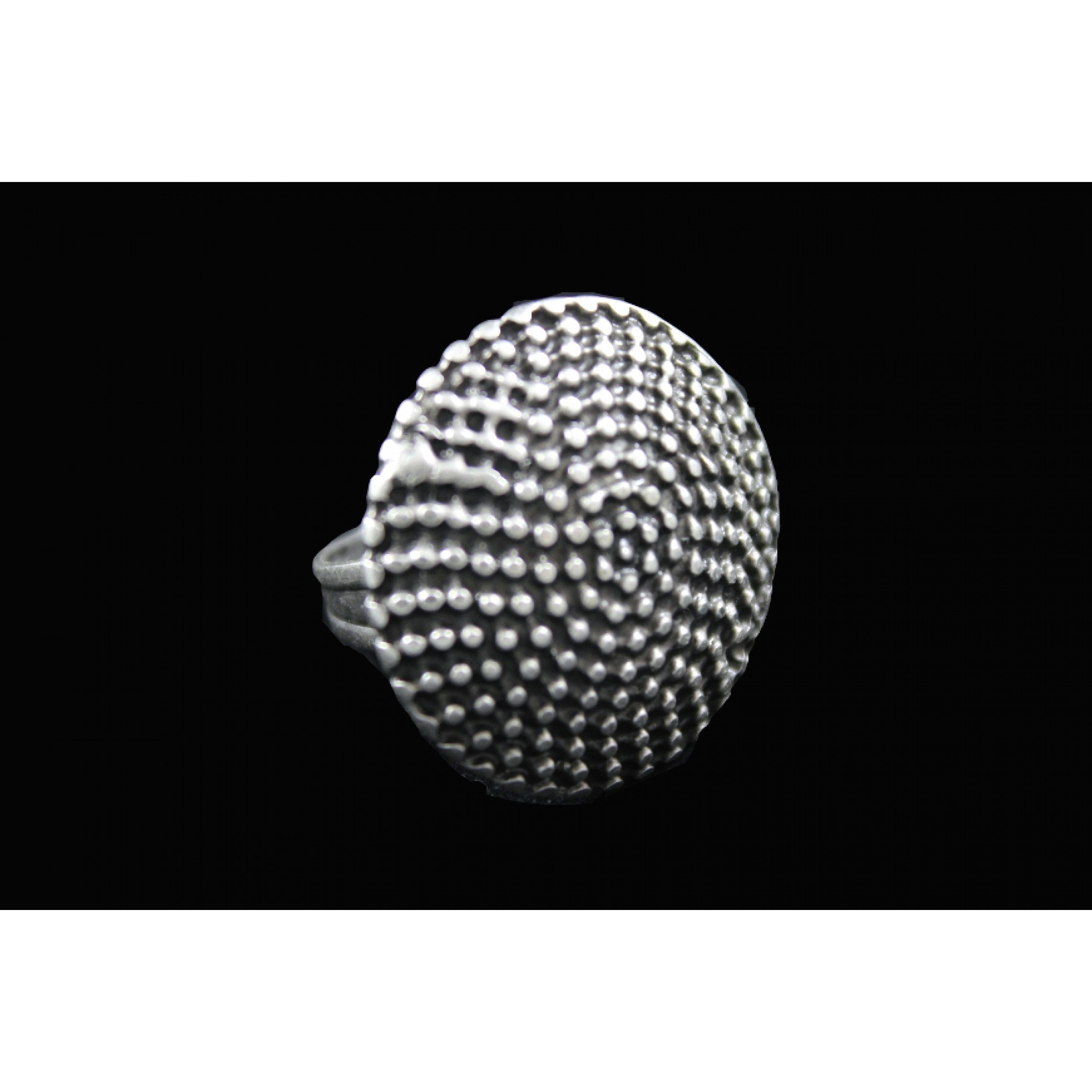 AR-027 - Silver Plated Zamac/Pewter Ring