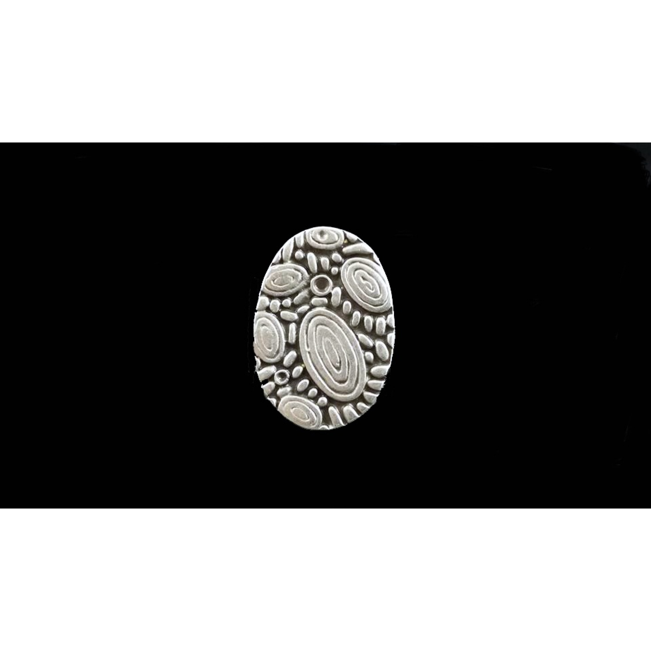 AR-058 - Silver Plated Zamac/Pewter Ring