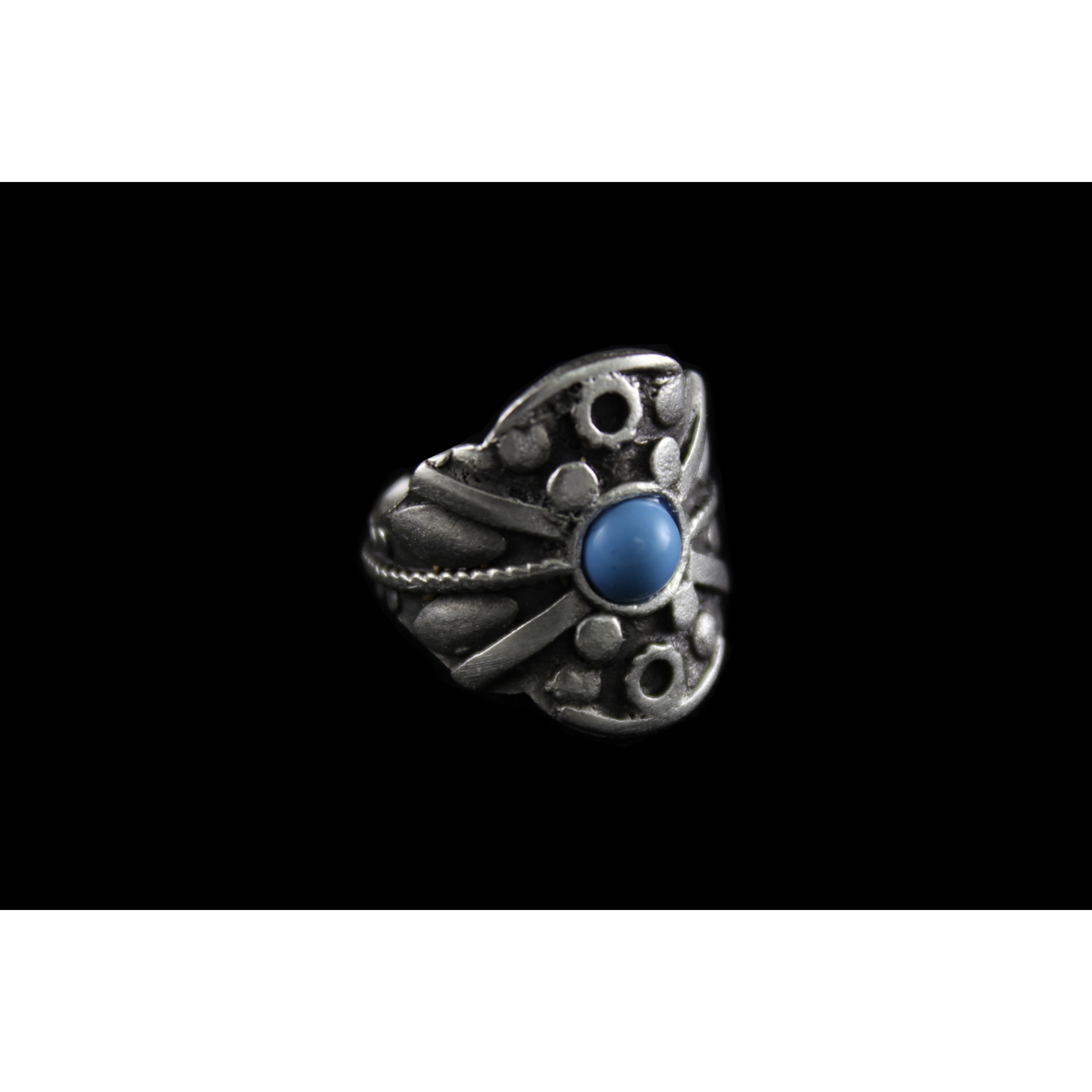AR-094 - Silver Plated Zamac/Pewter Ring