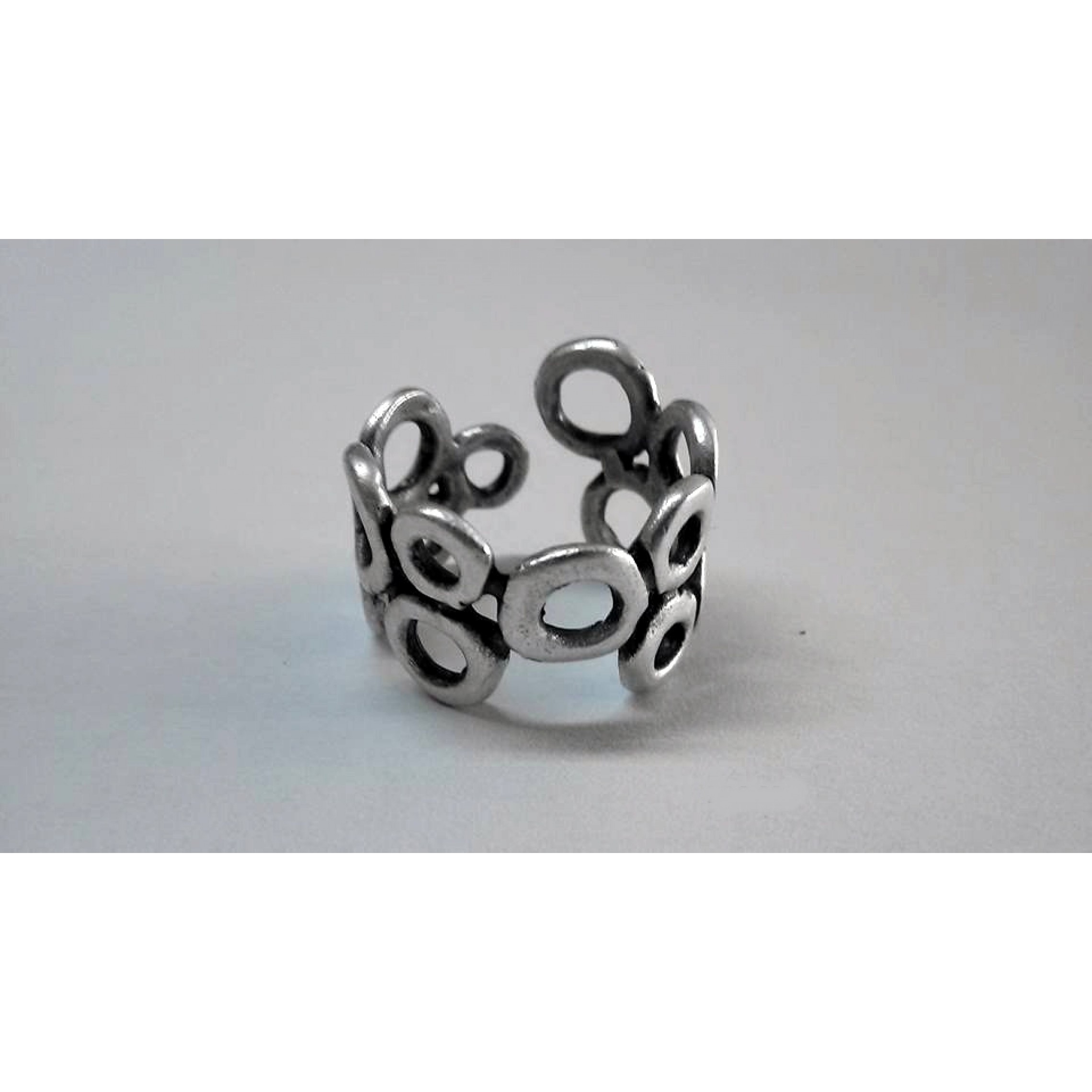 AR-116 - Silver Plated Zamac/Pewter Ring