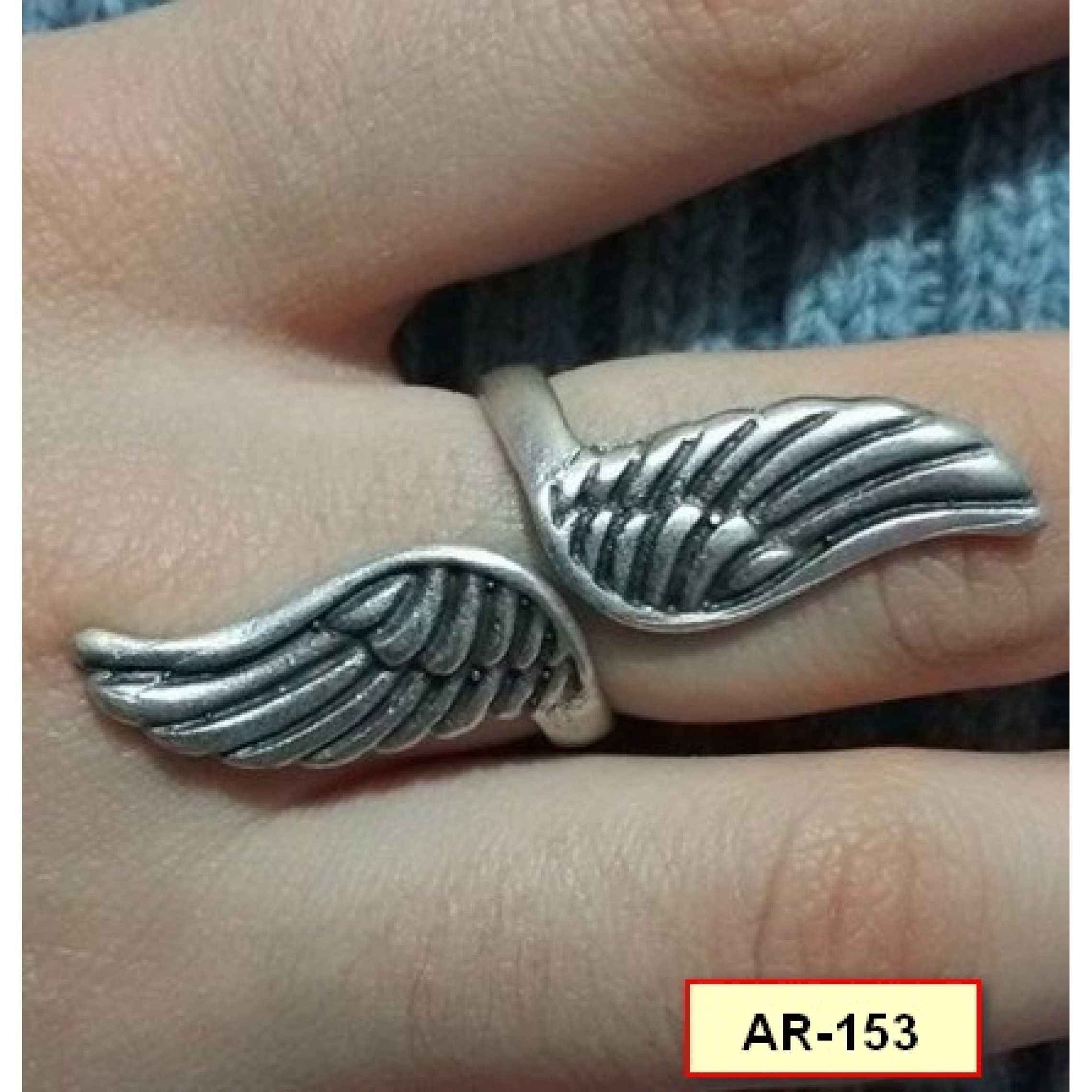 AR-153 - Silver Plated Zamac/Pewter Ring