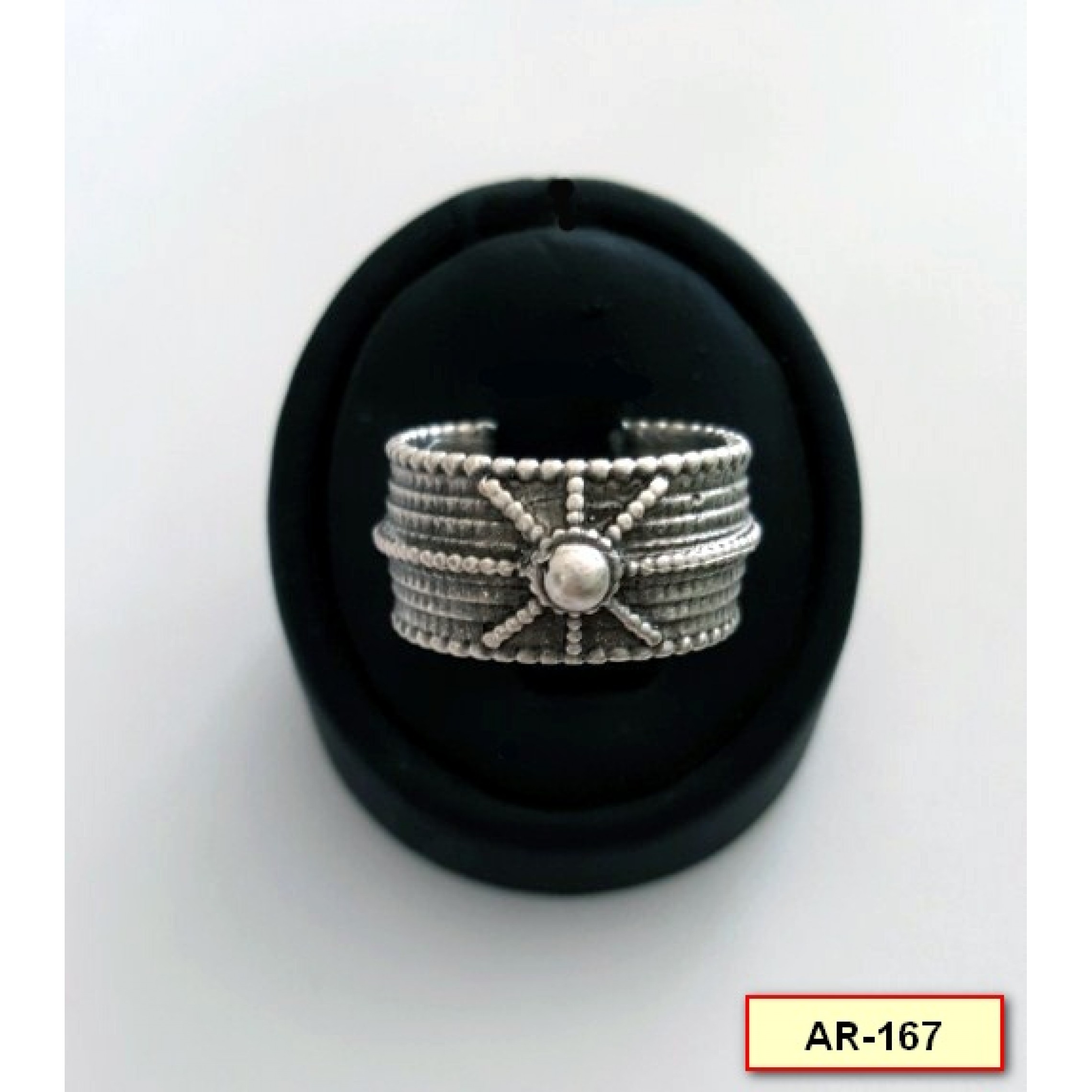 AR-167 - Silver Plated Zamac/Pewter Ring