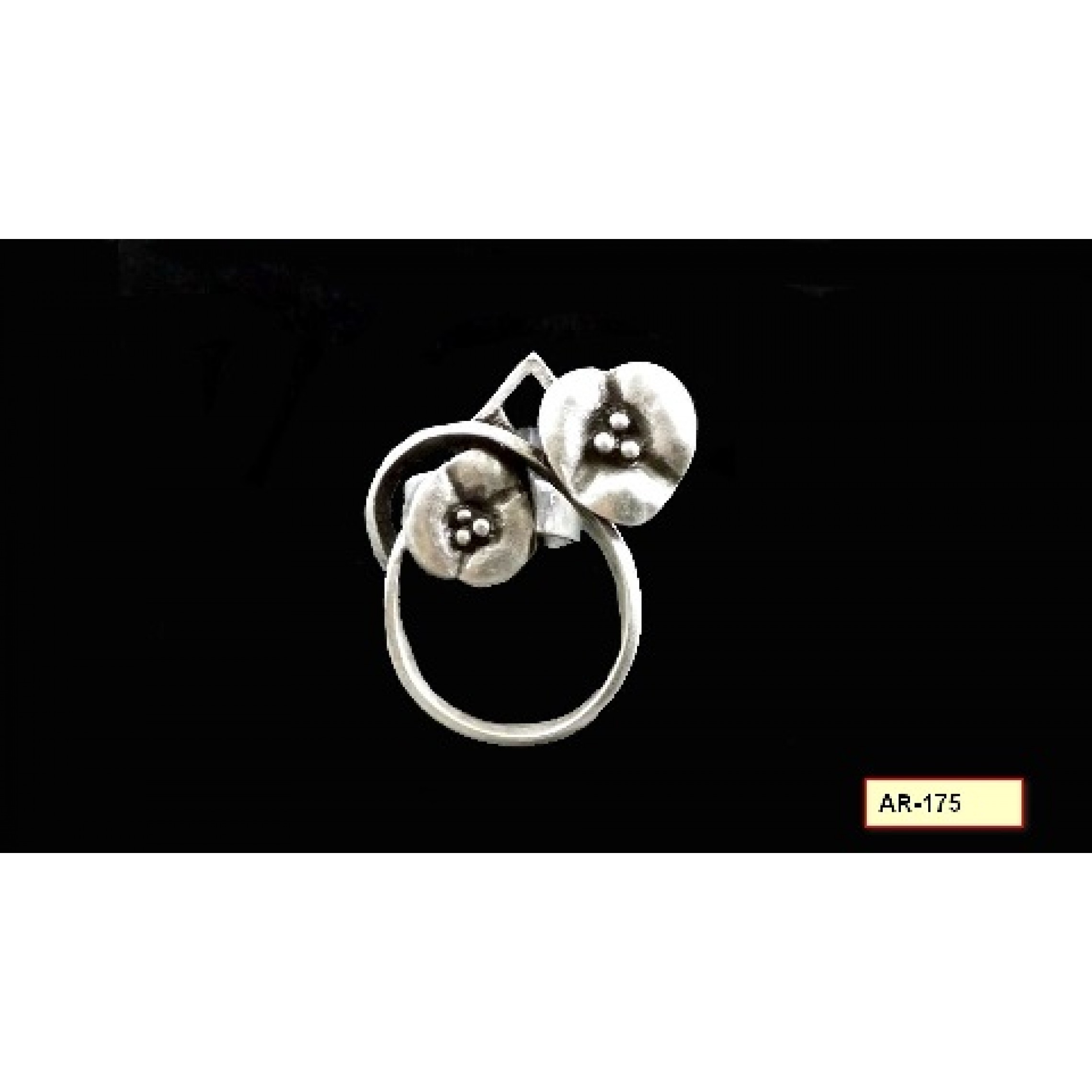 AR-175 - Silver Plated Zamac/Pewter Ring