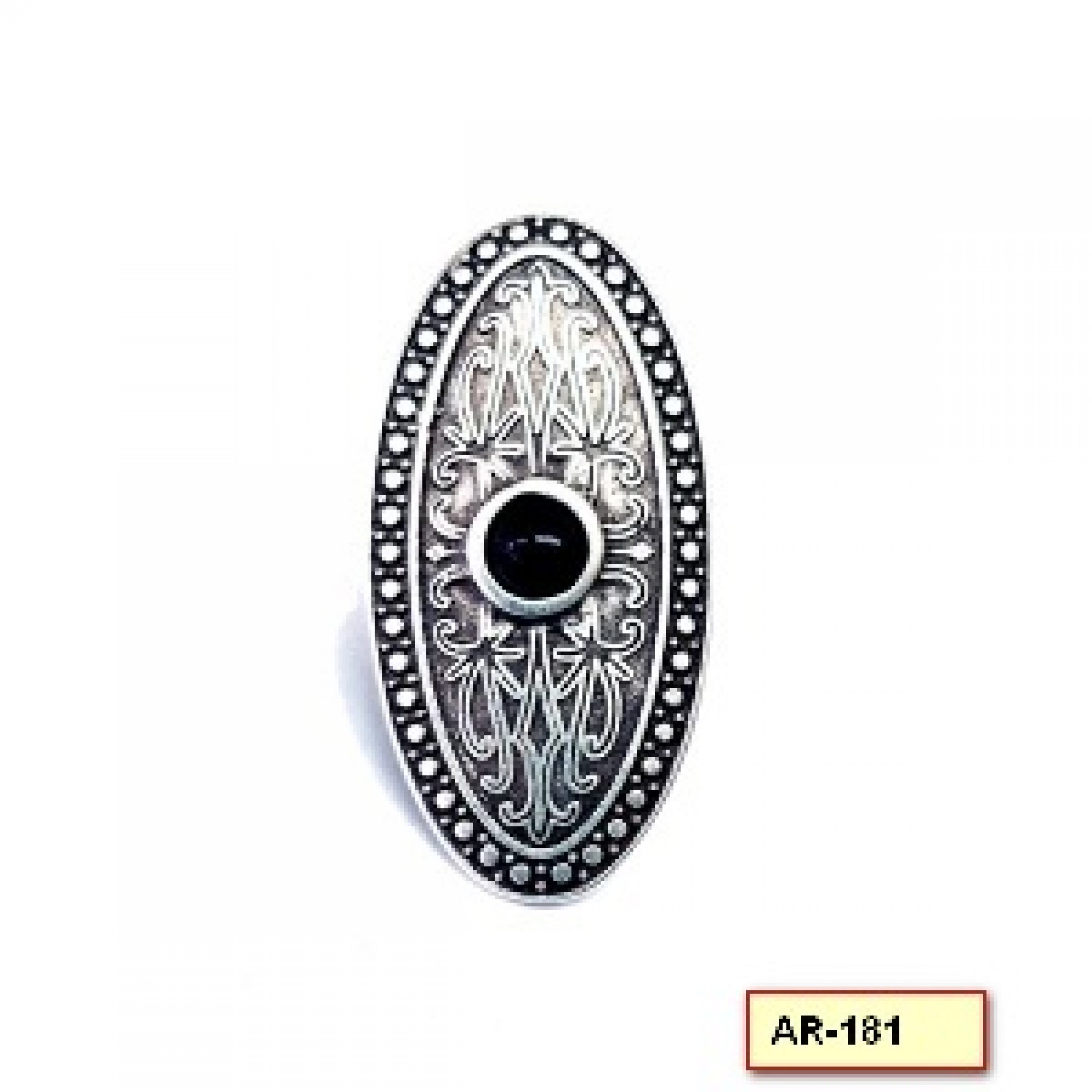 AR-181 - Silver Plated Zamac/Pewter Ring