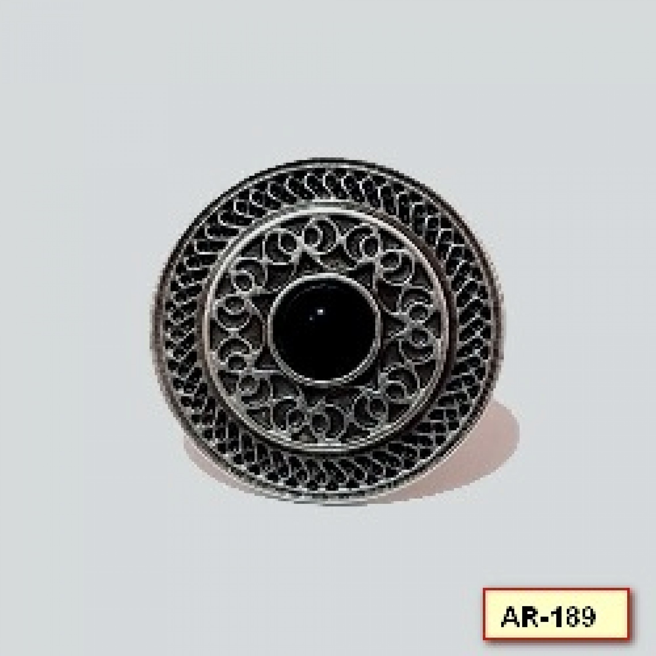AR-189 - Silver Plated Zamac/Pewter Ring