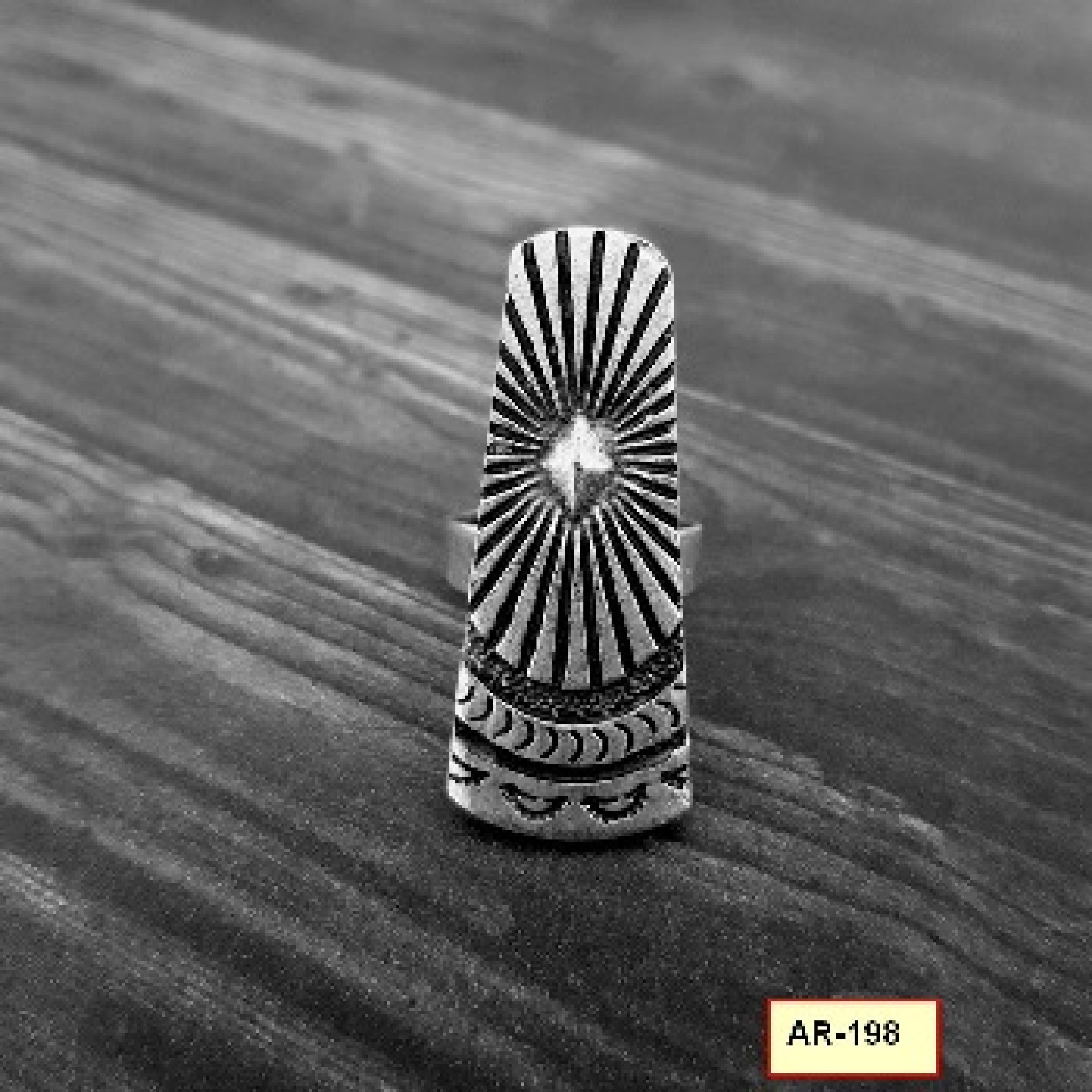 AR-198 - Silver Plated Zamac/Pewter Ring