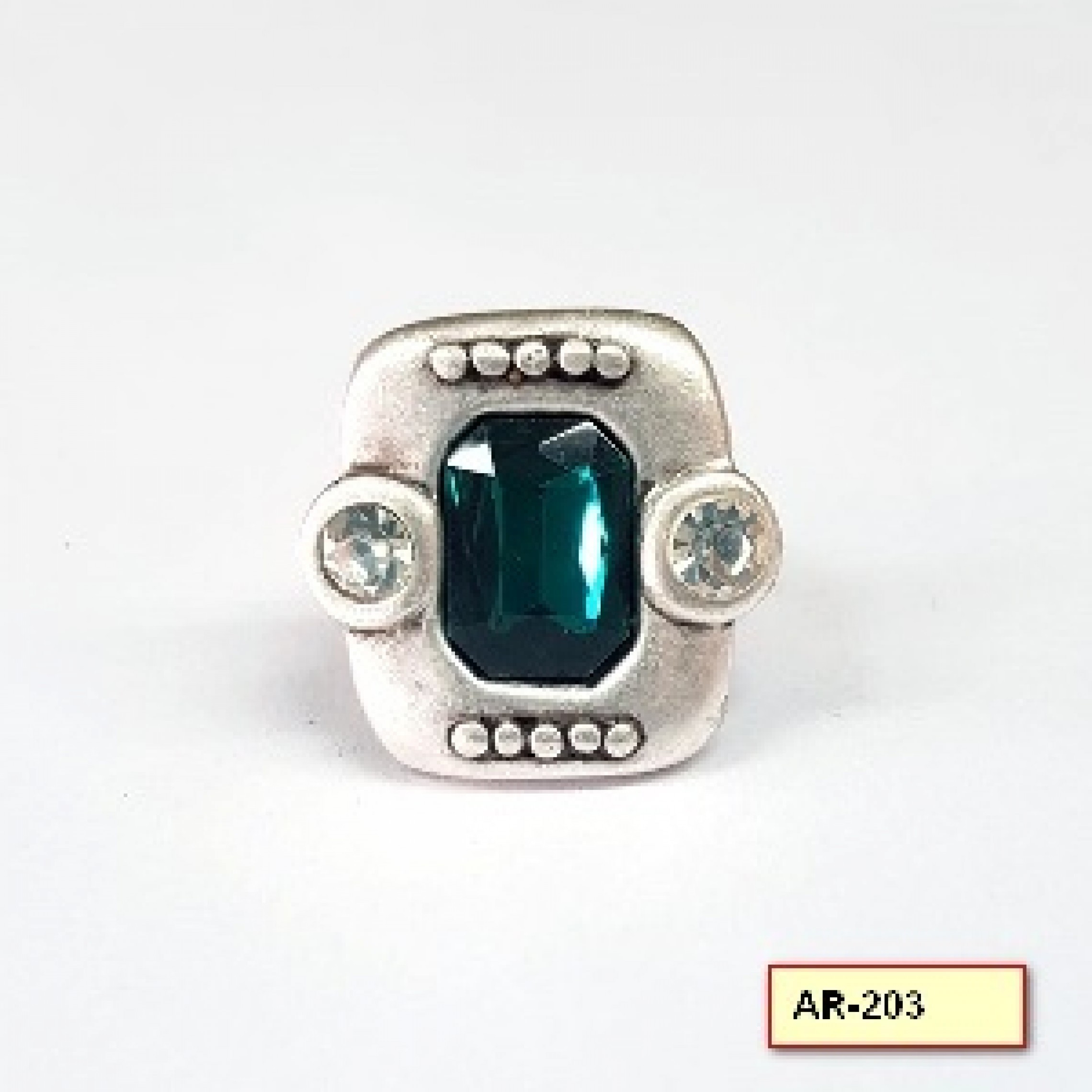 AR-203 - Silver Plated Zamac/Pewter Ring