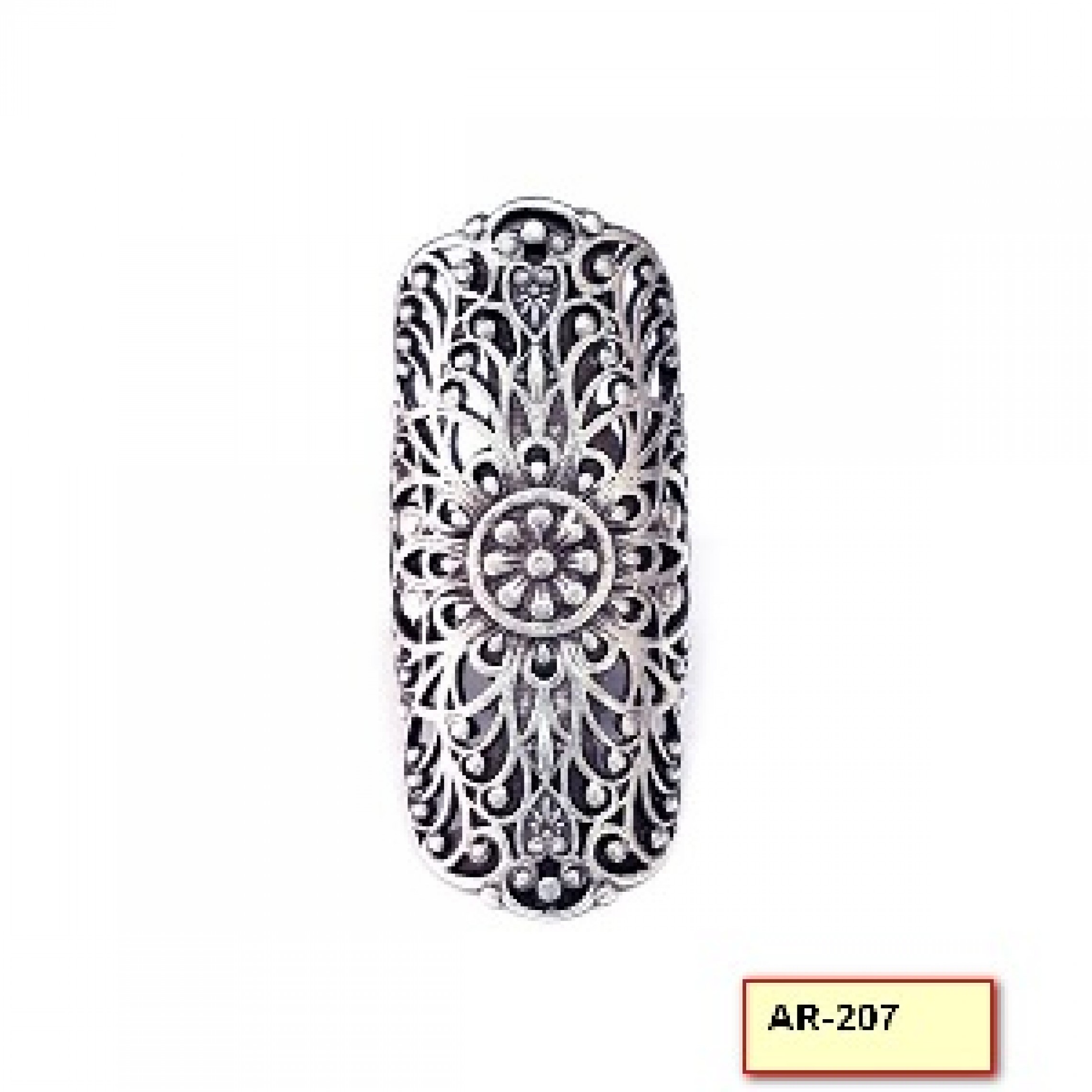 AR-207 - Silver Plated Zamac/Pewter Ring