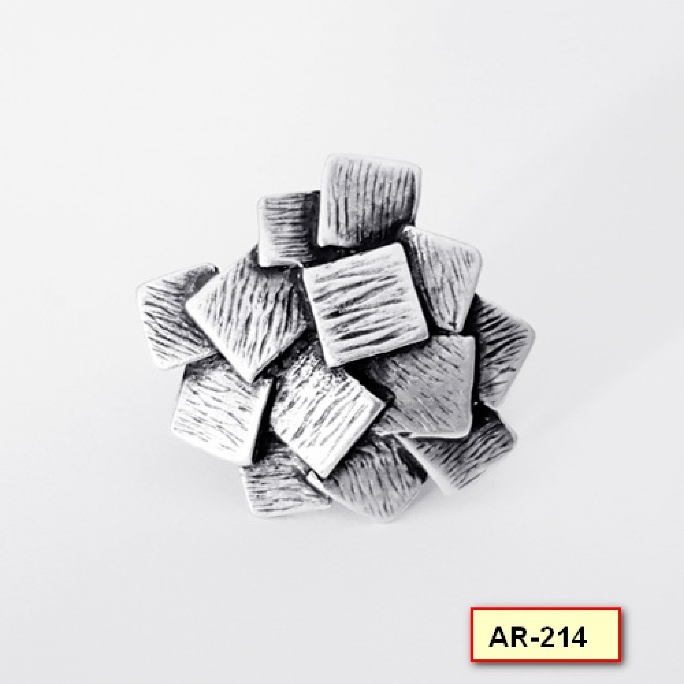 AR-214 - Silver Plated Zamac/Pewter Ring