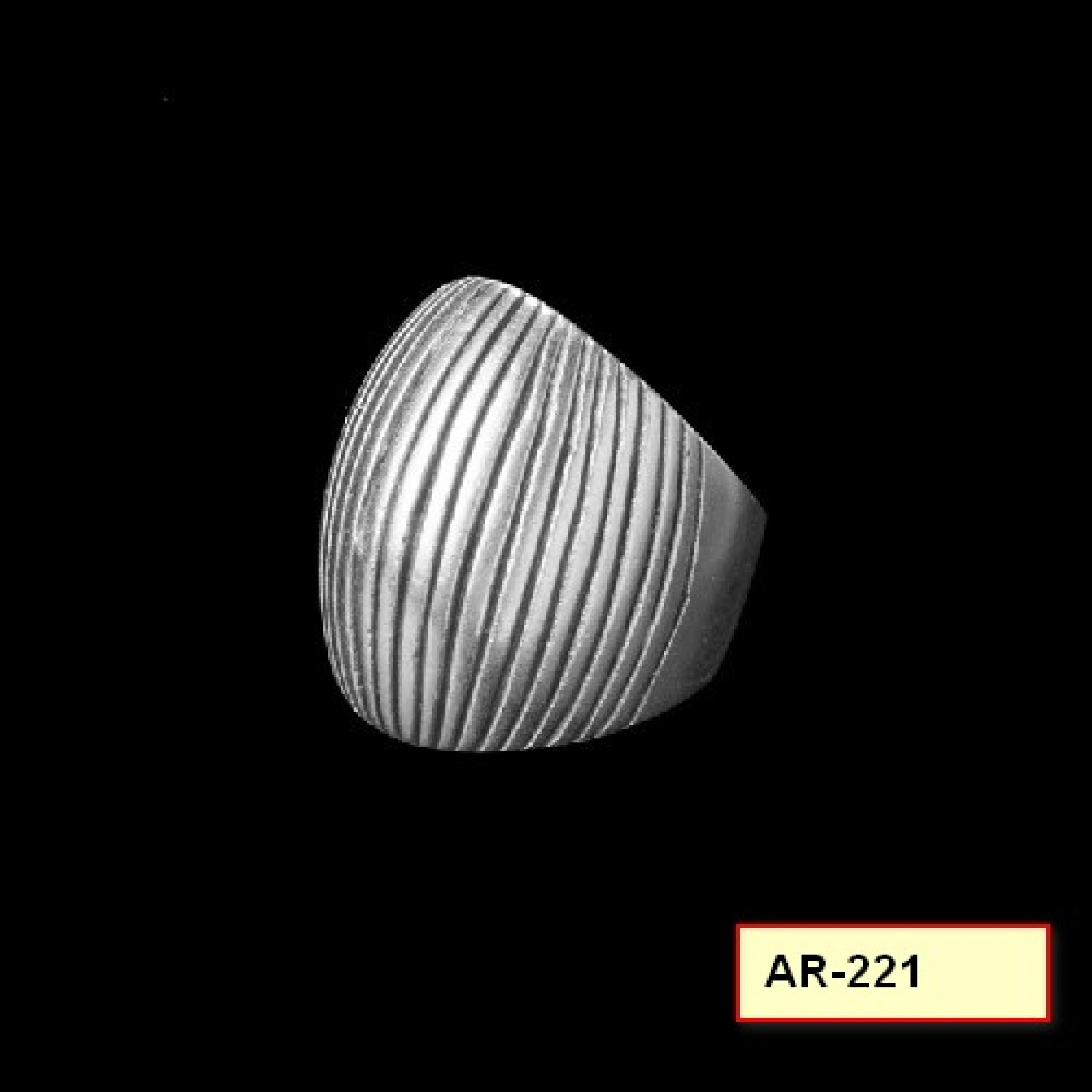 AR-221 - Silver Plated Zamac/Pewter Ring