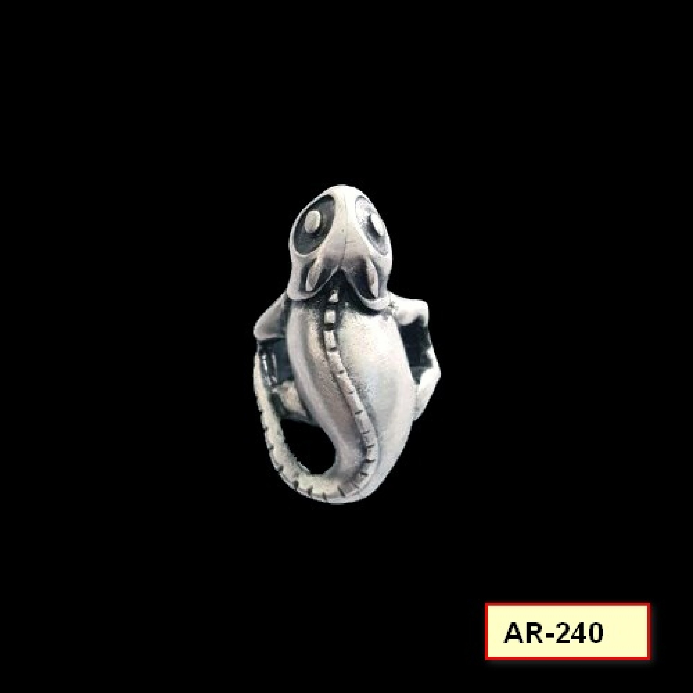 AR-240 - Silver Plated Zamac/Pewter Ring