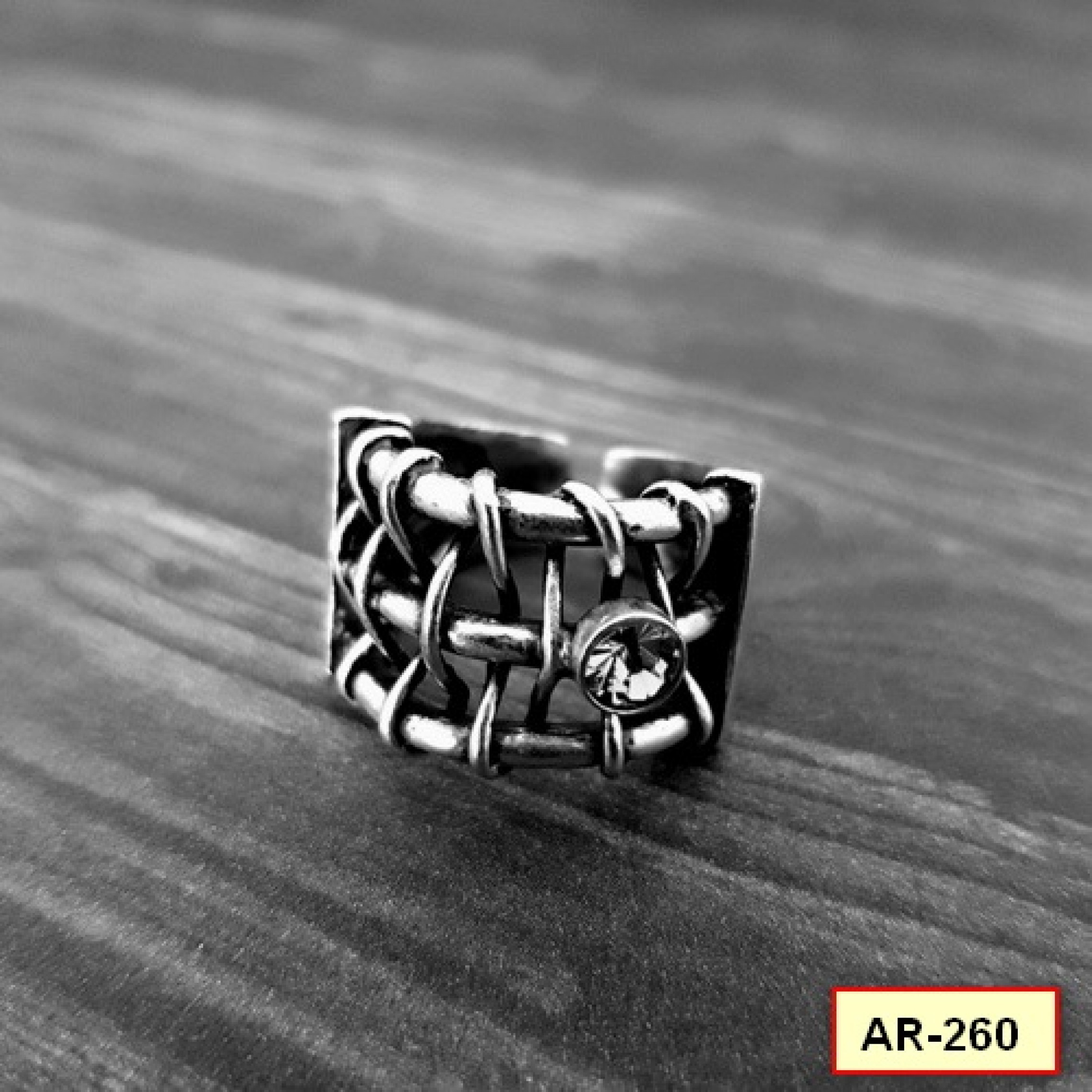 AR-260 - Silver Plated Zamac/Pewter Ring