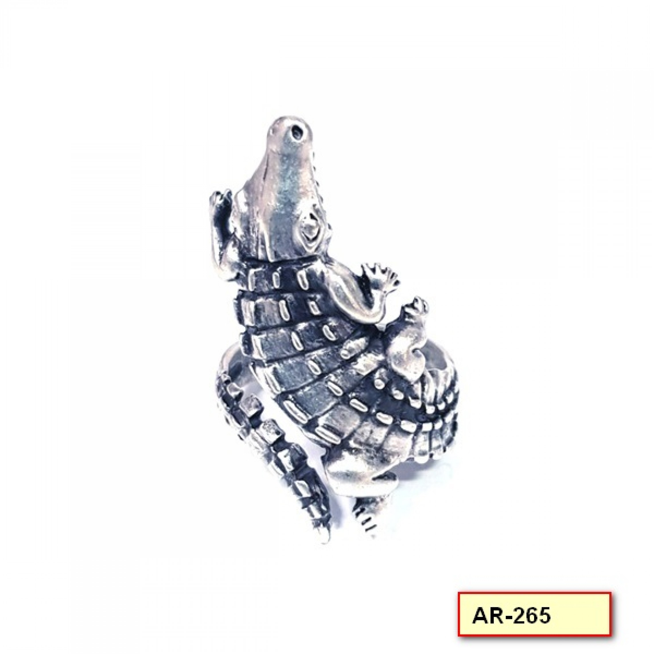 AR-265 - Silver Plated Zamac/Pewter Ring